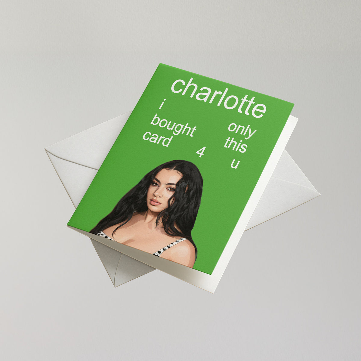 Funny Charli XCX Personalised Birthday Card