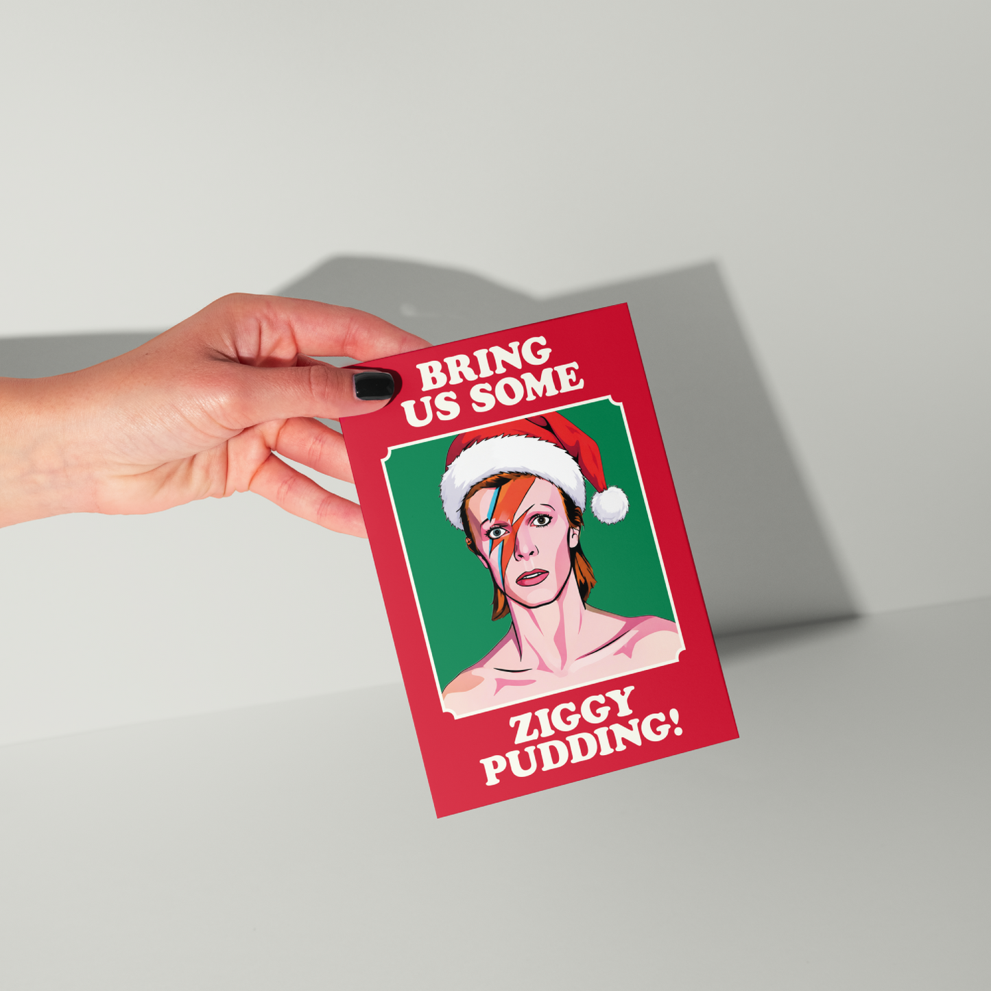 Funny David Bowie Christmas Card