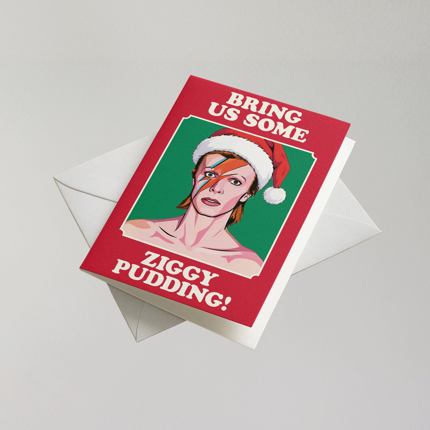 Funny David Bowie Christmas Card