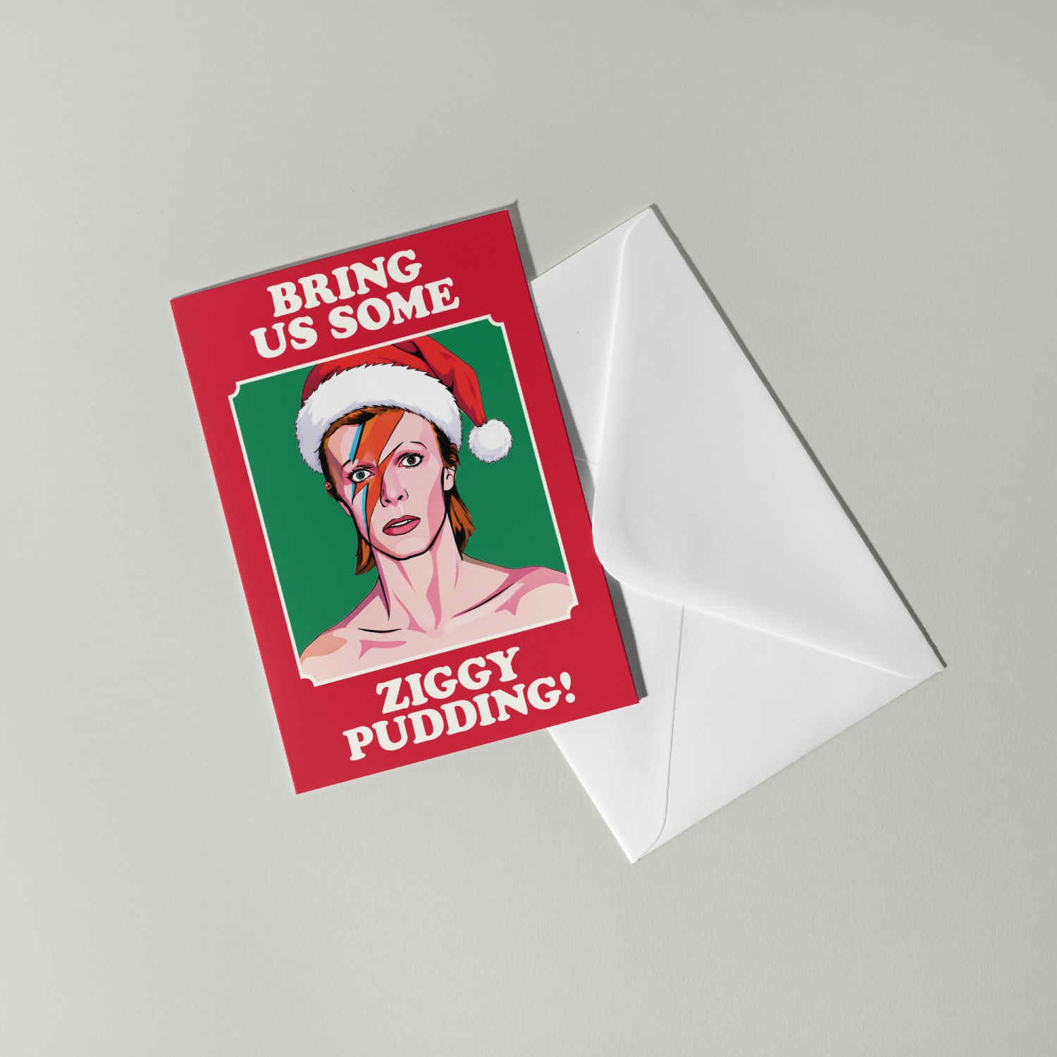 Funny David Bowie Christmas Card