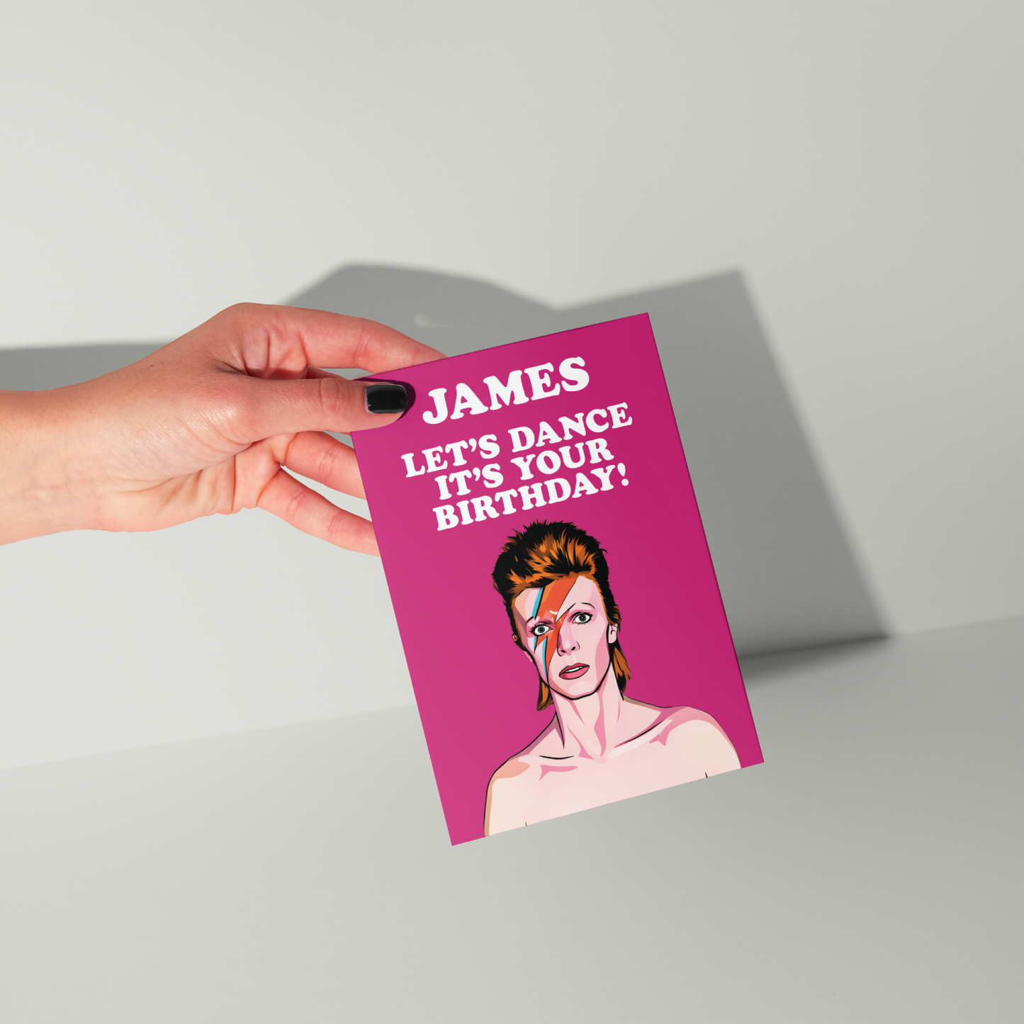 Funny David Bowie Personalised Birthday Card