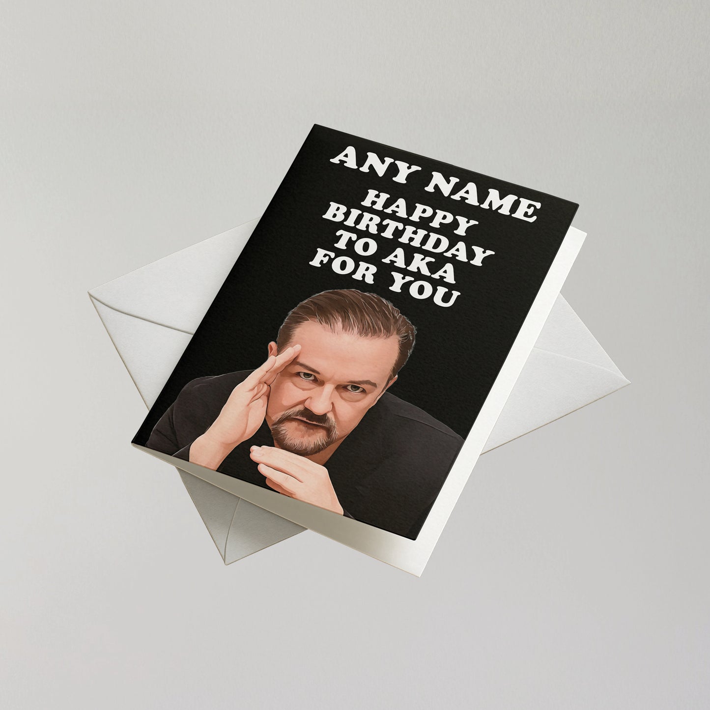 Funny David Brent Personalised Birthday Card