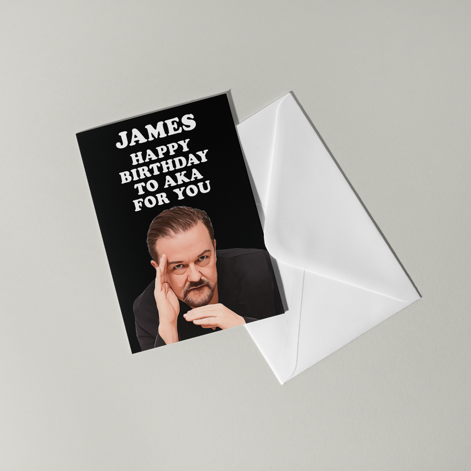 Funny David Brent Personalised Birthday Card