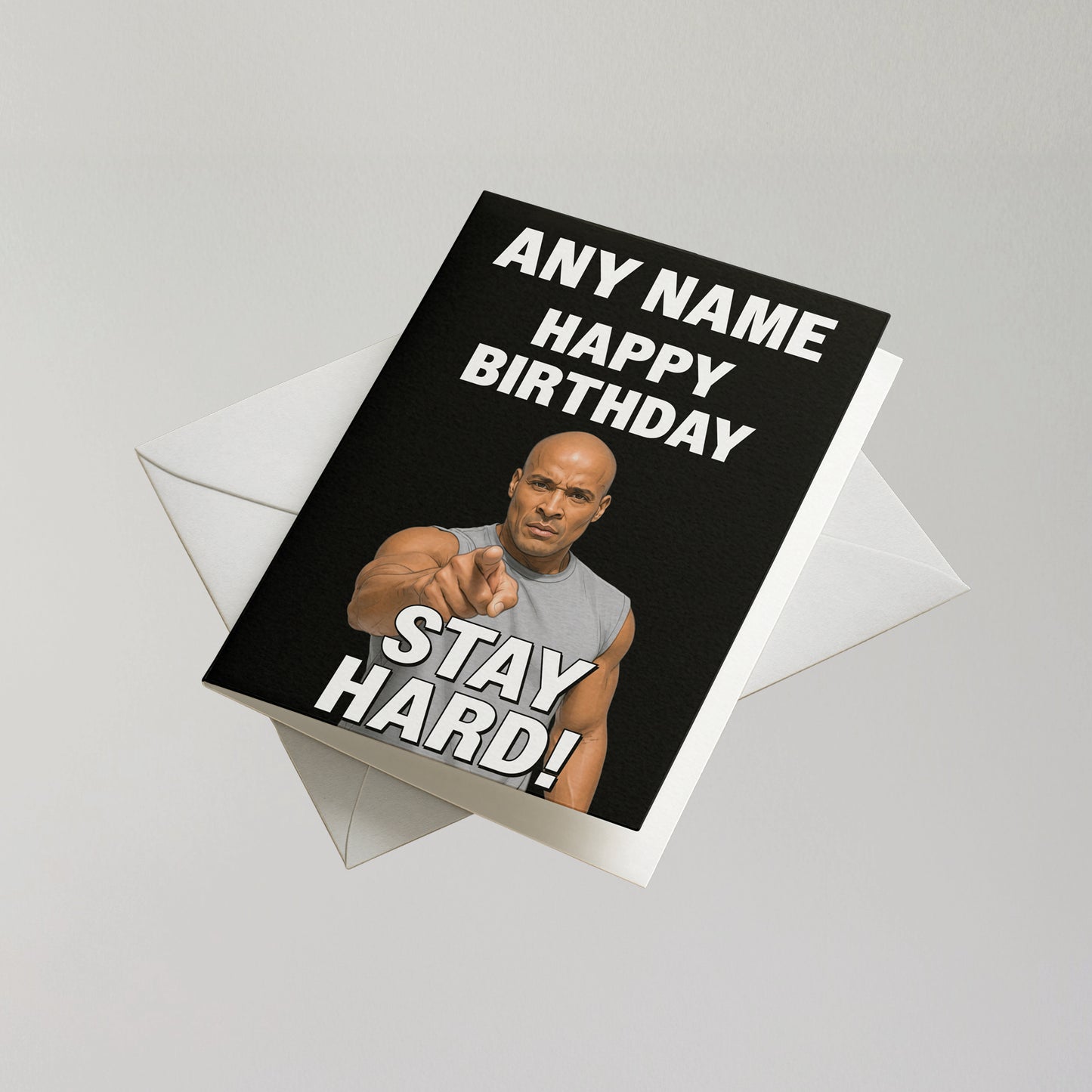 Funny David Goggins Personalised Birthday Card