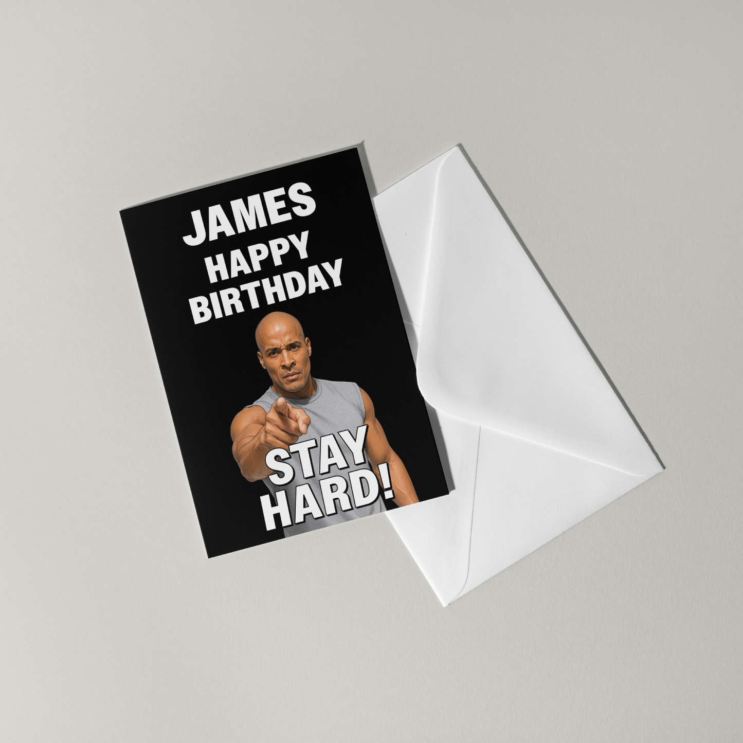 Funny David Goggins Personalised Birthday Card