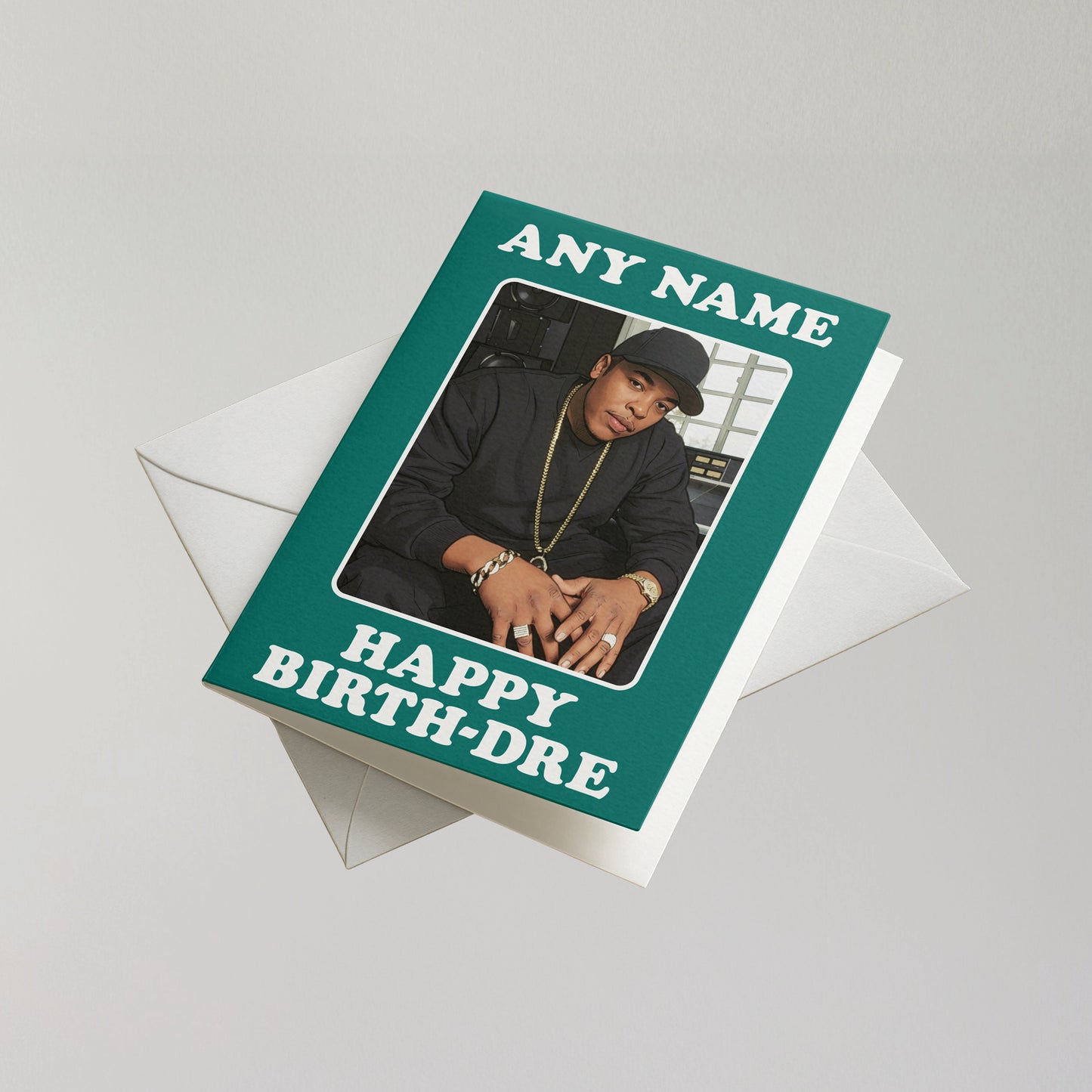 Funny Dr Dre Personalised Birthday Card