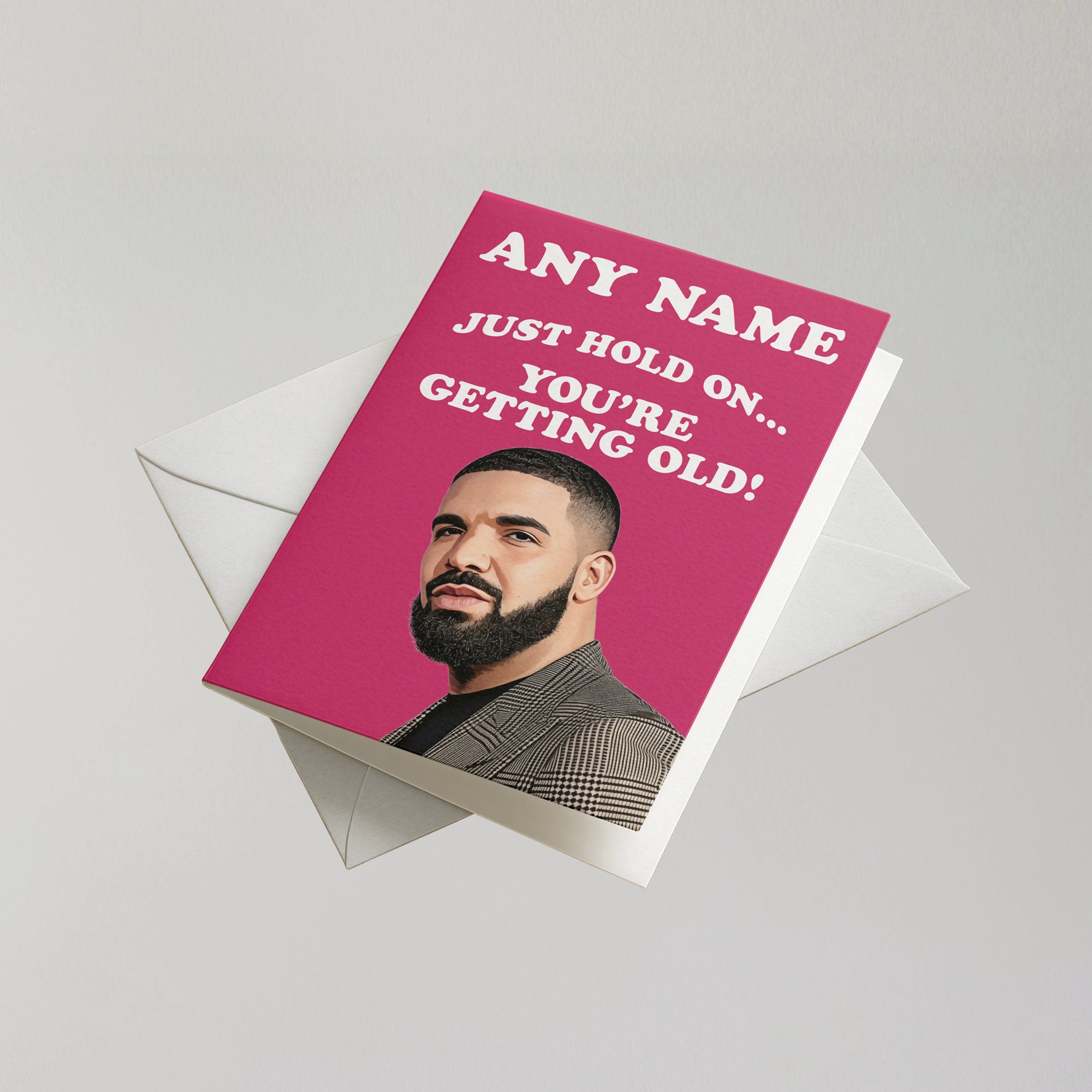 Funny Drake Personalised Birthday Card