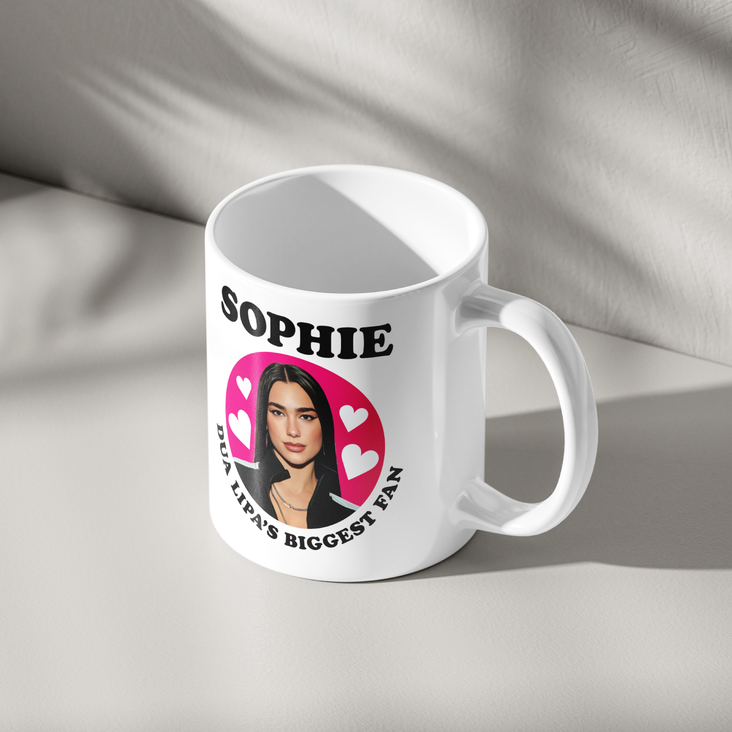 Funny Dua Lipa Personalised Mug