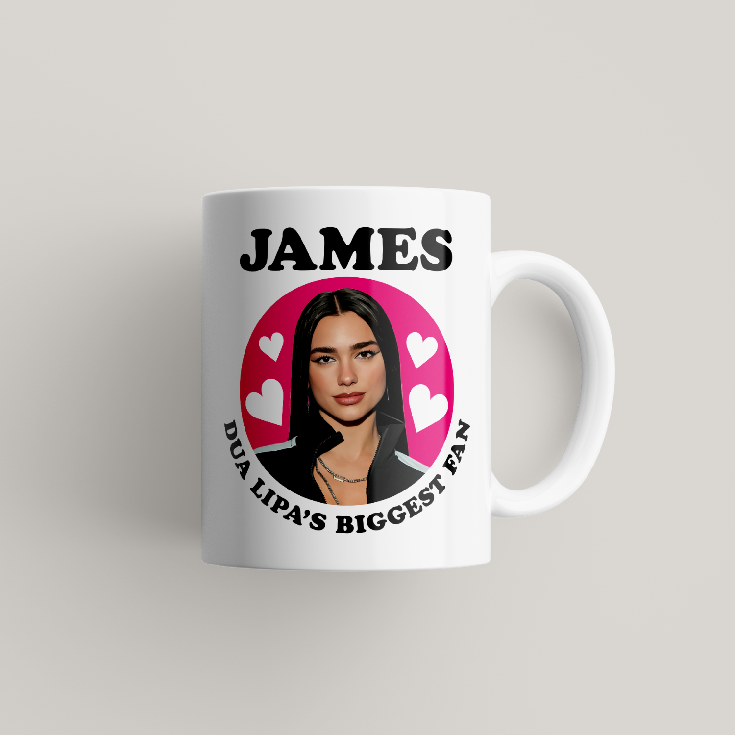 Funny Dua Lipa Personalised Mug