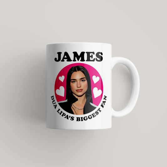 Funny Dua Lipa Personalised Mug