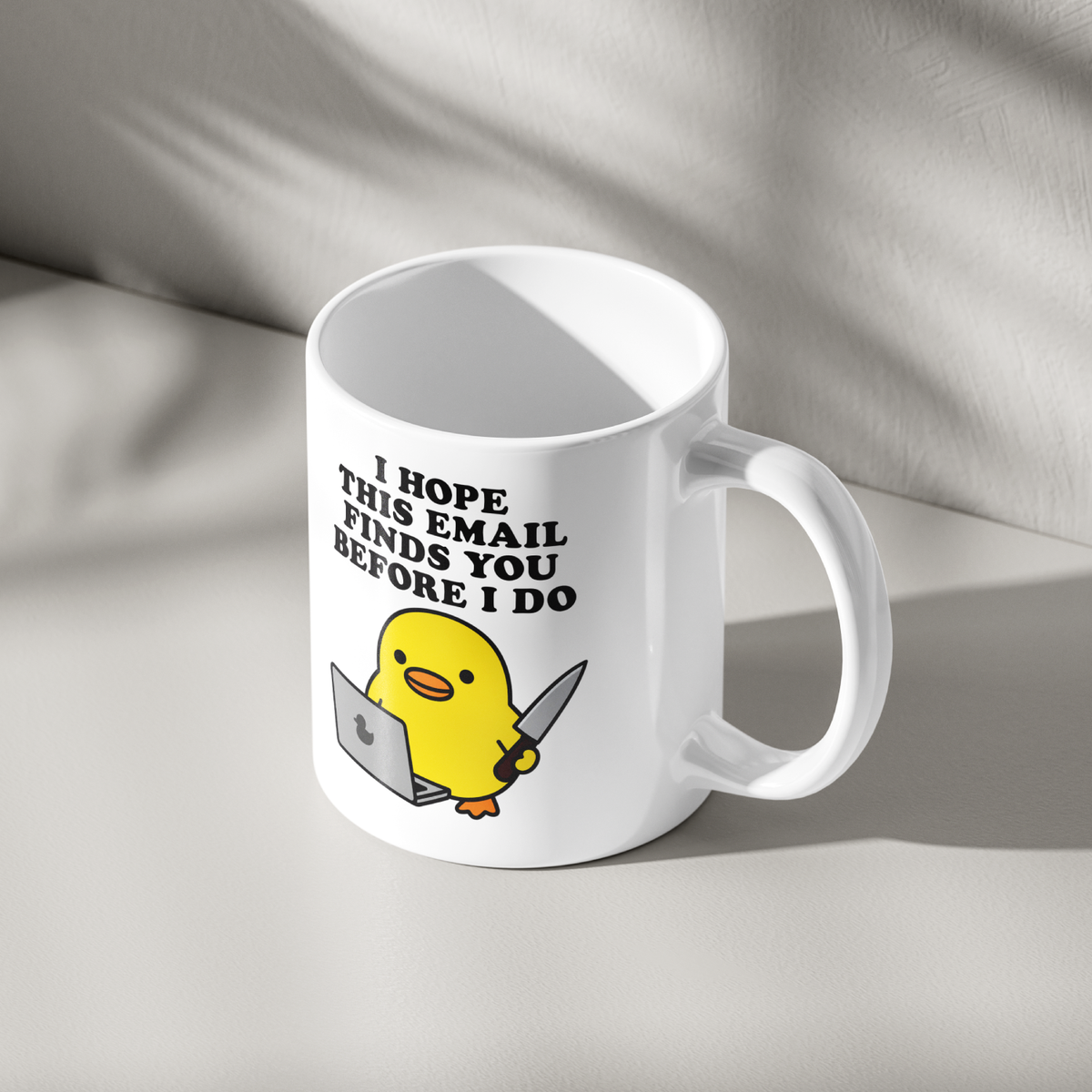Funny Duck Email Mug