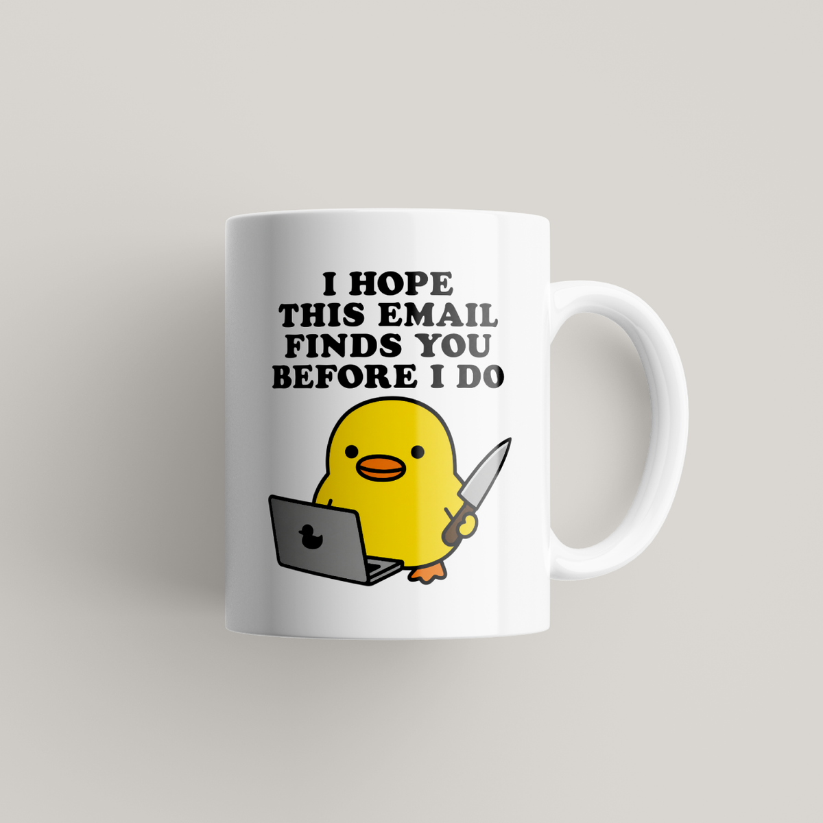 Funny Duck Email Mug