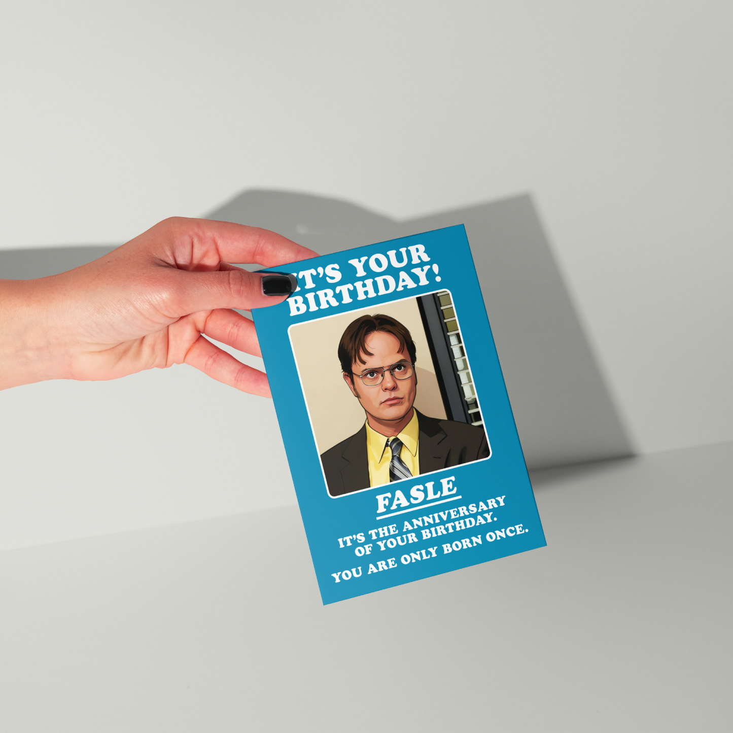 Funny Dwight Schrute Birthday Card