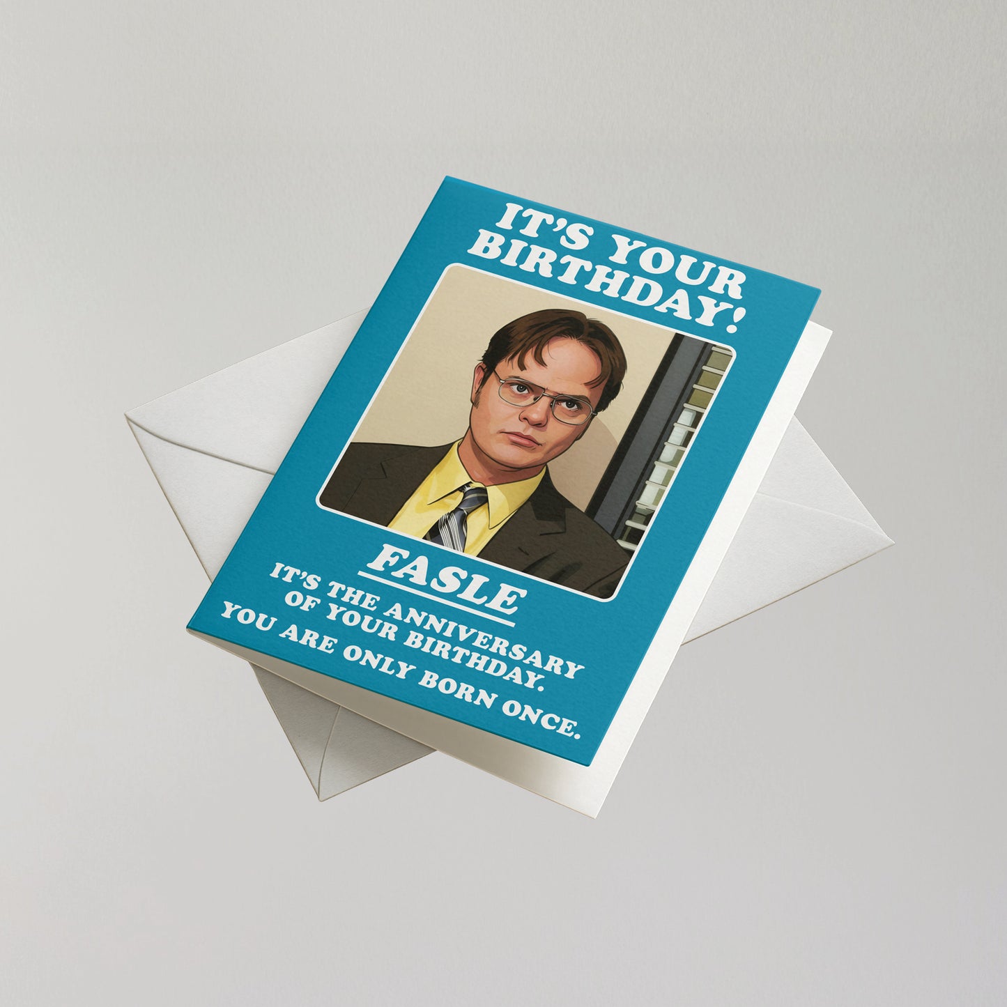 Funny Dwight Schrute Birthday Card