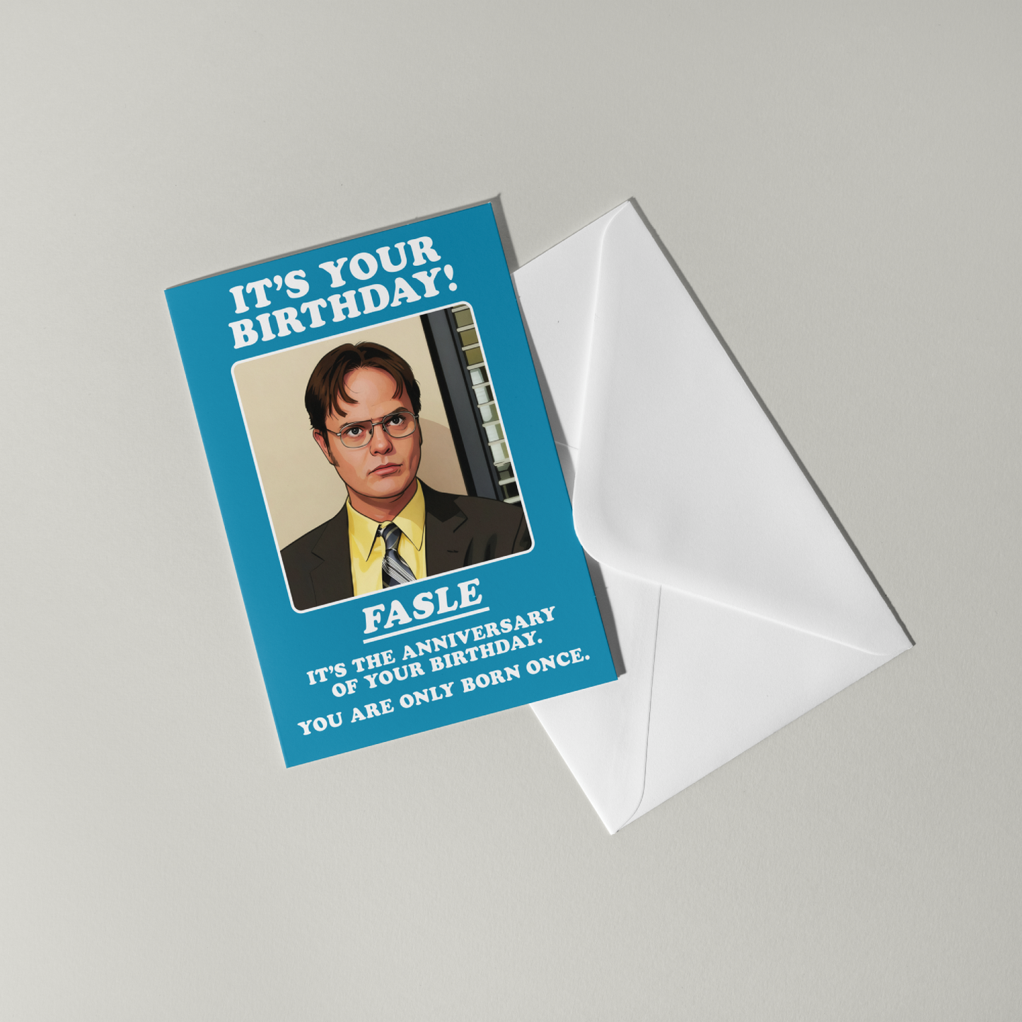 Funny Dwight Schrute Birthday Card