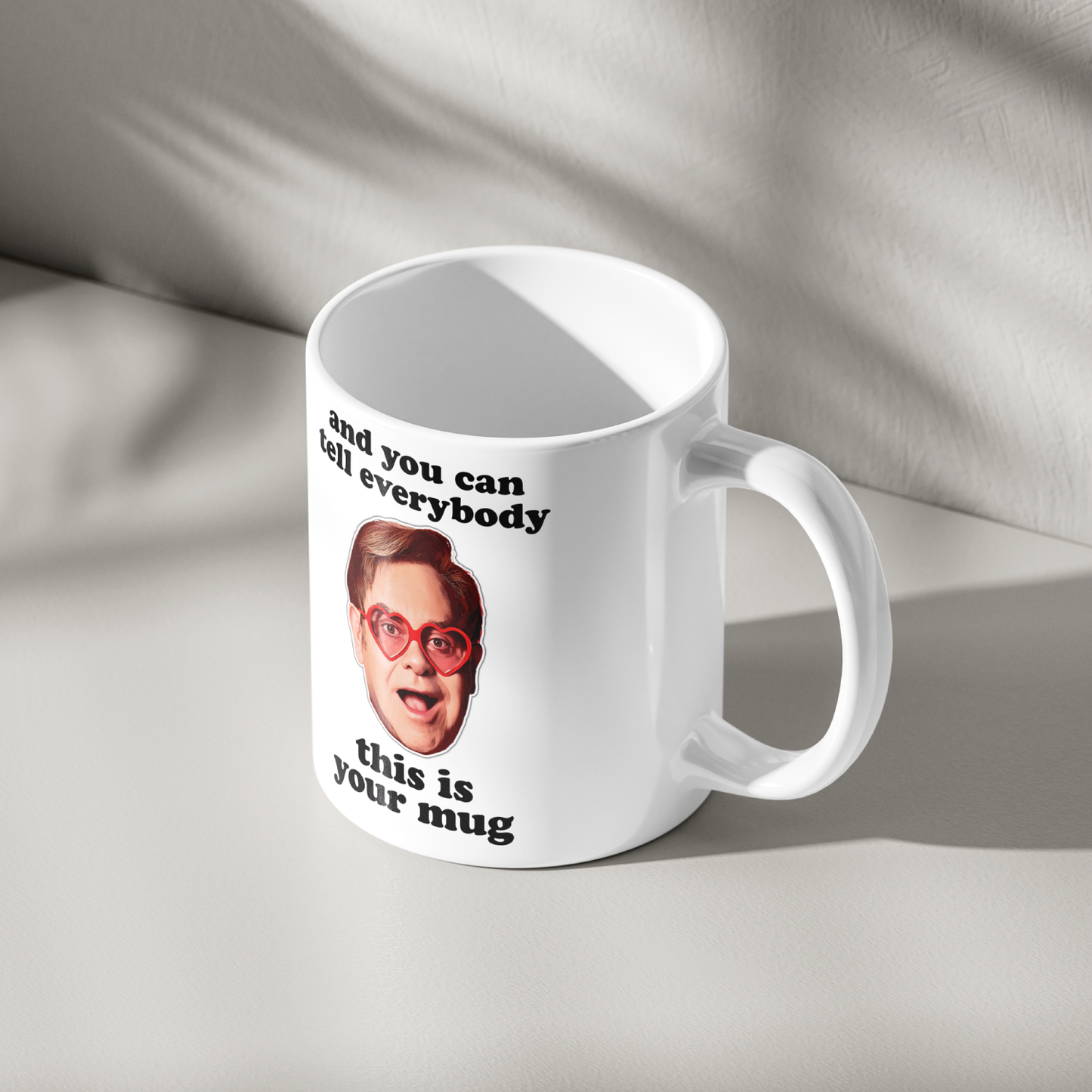 Funny Elton John Mug