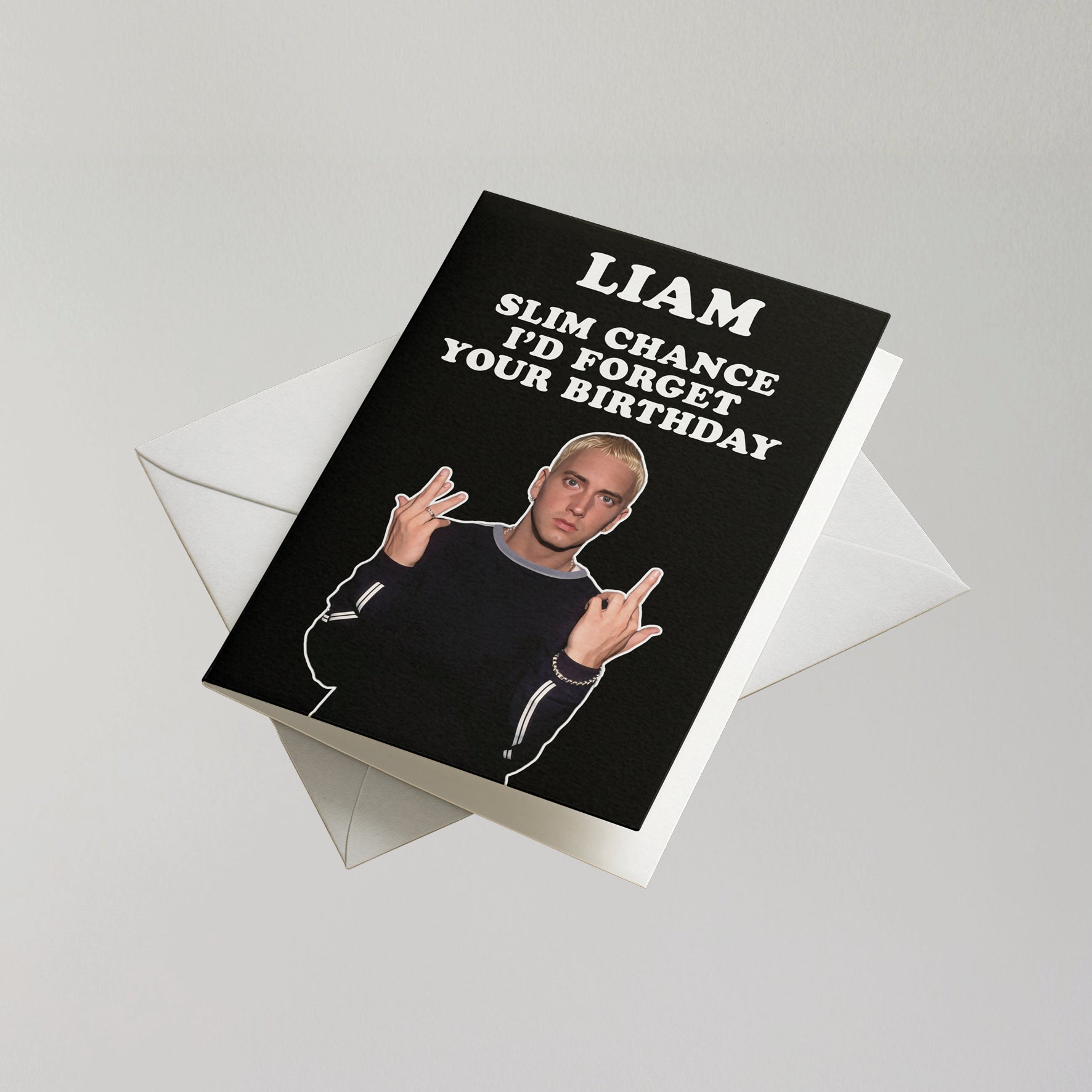 Funny Eminem Personalised Birthday Card