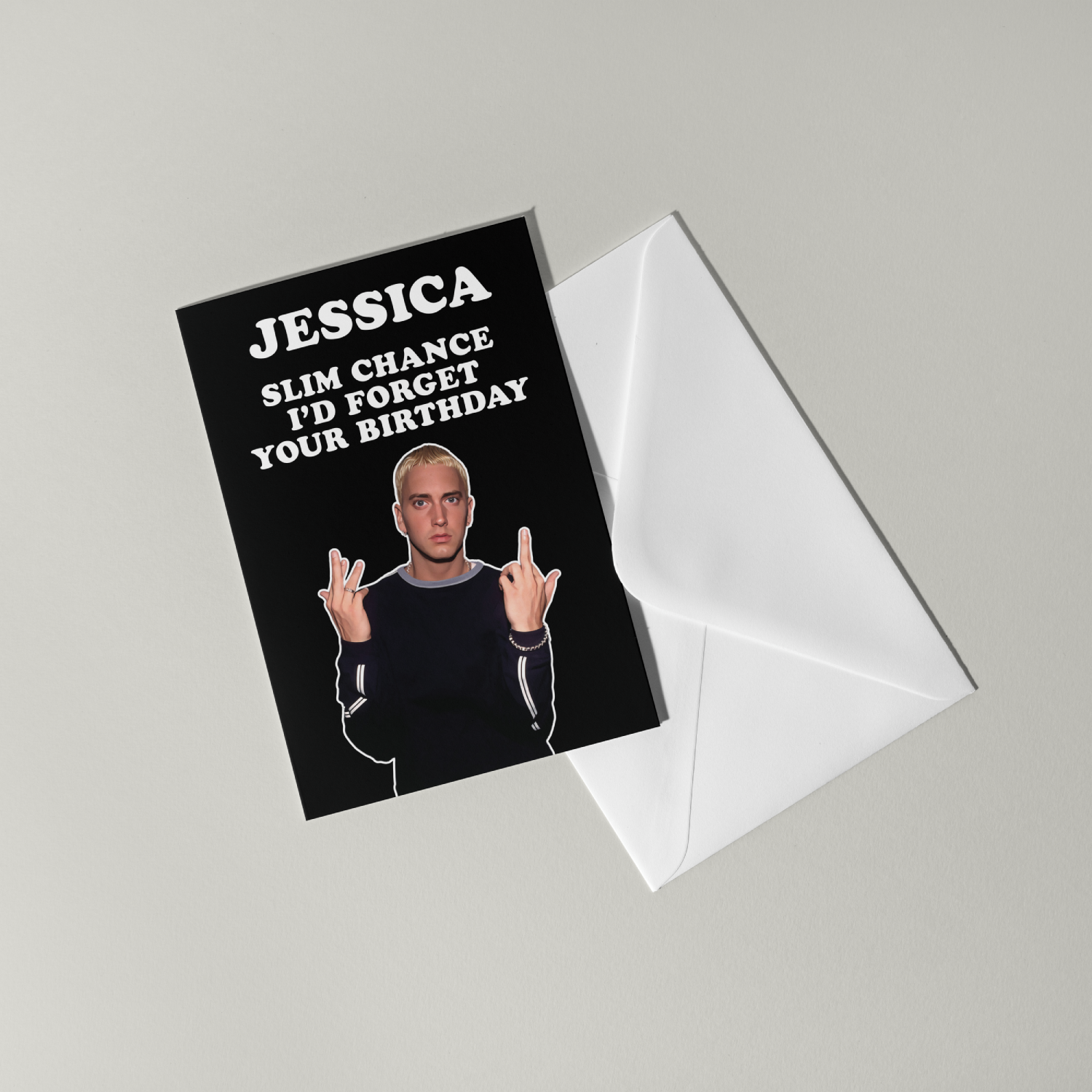 Funny Eminem Personalised Birthday Card