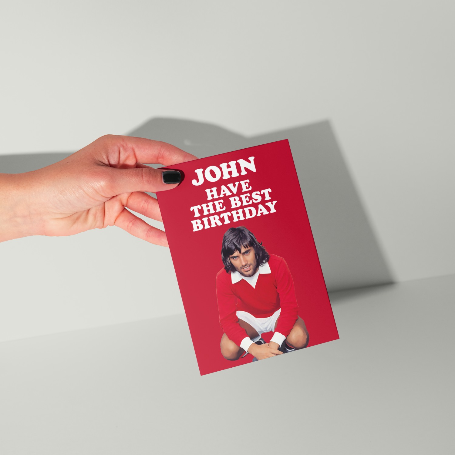 Funny George Best Personalised Birthday Card