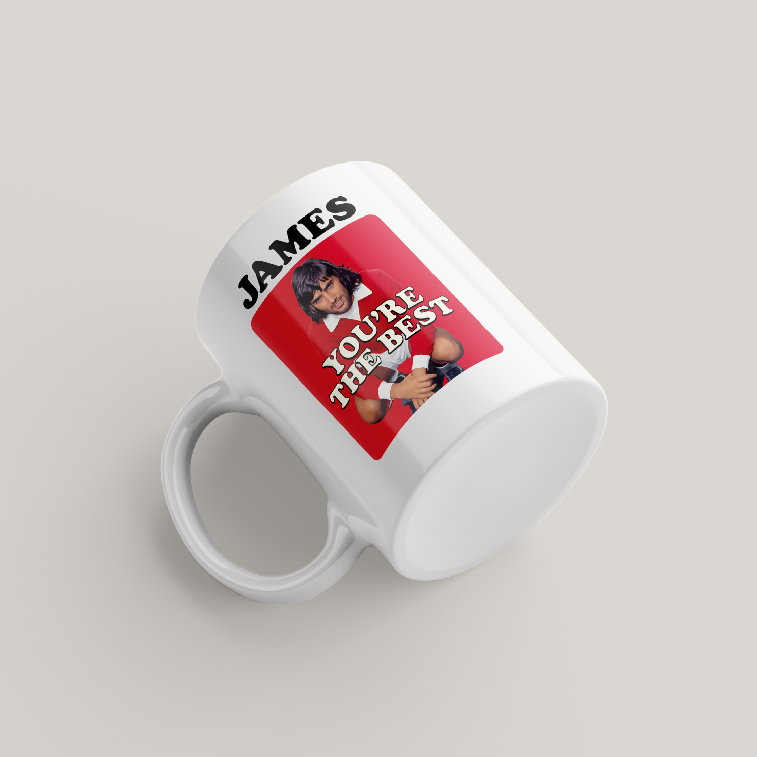 Funny George Best Personalised Mug
