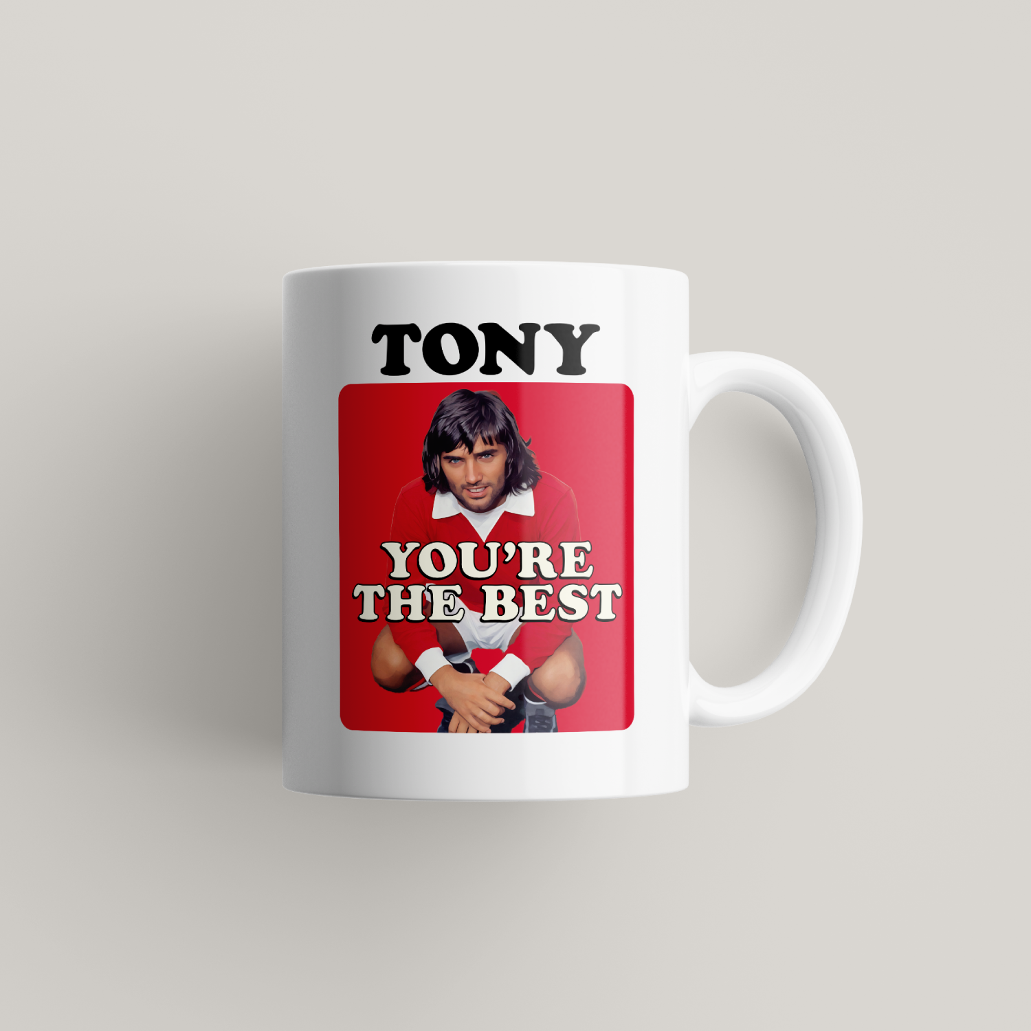 Funny George Best Personalised Mug