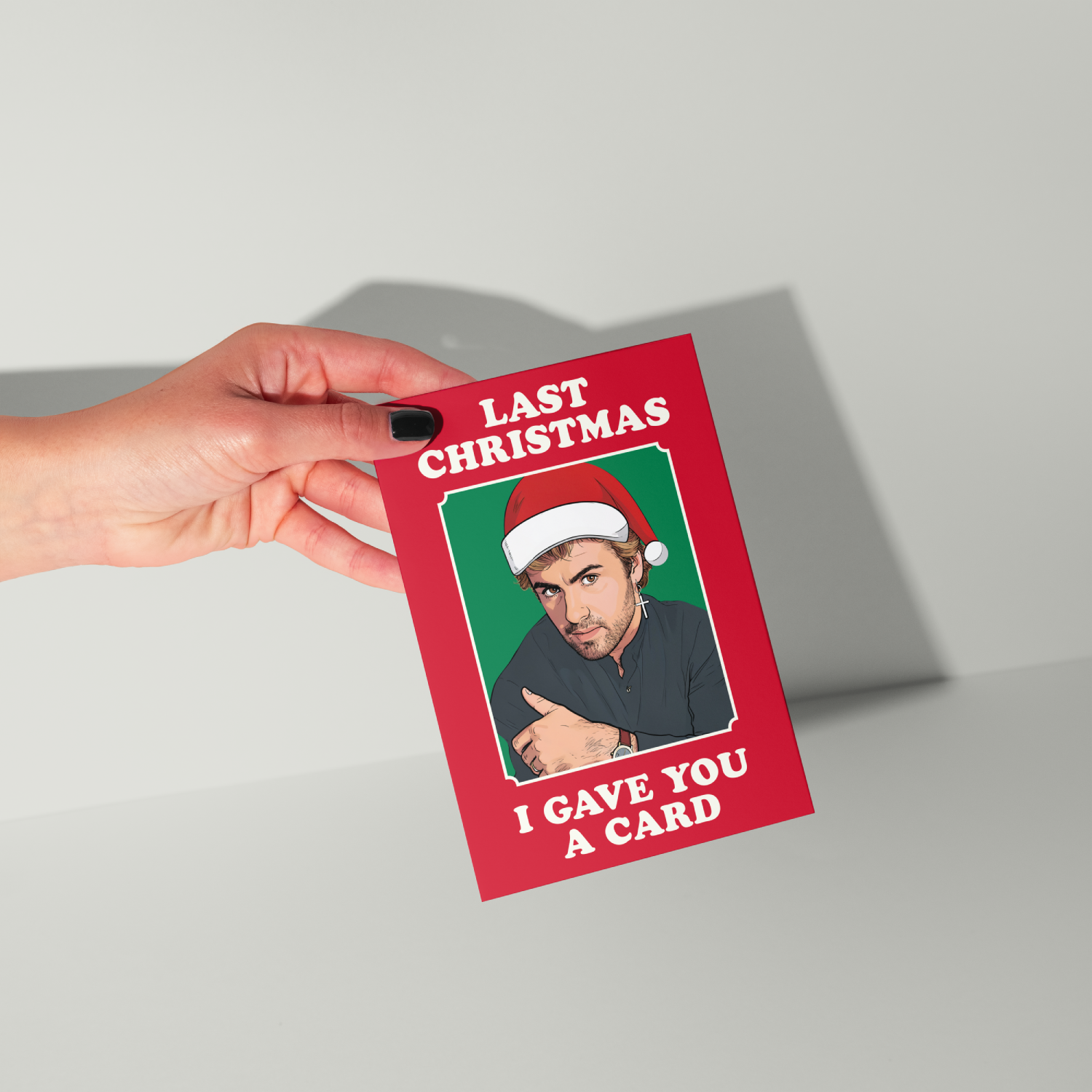 Funny George Michael Christmas Card