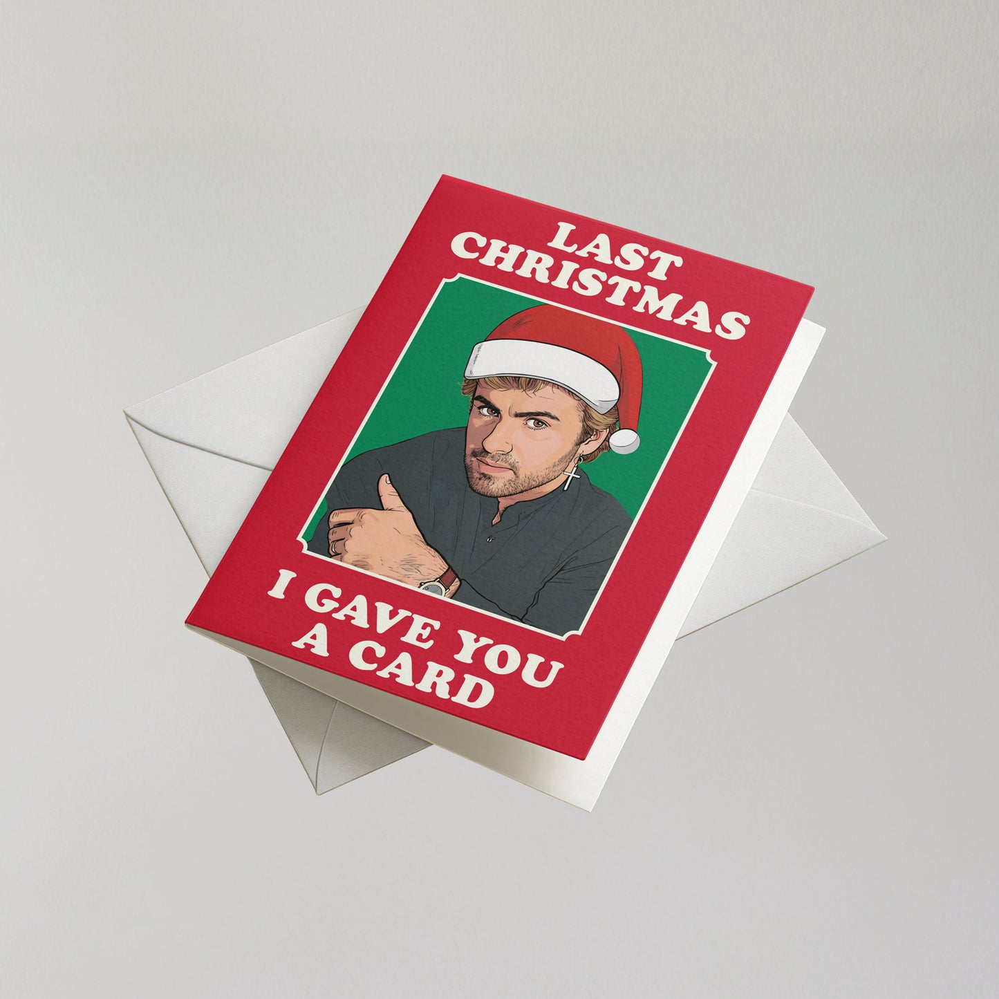 Funny George Michael Christmas Card