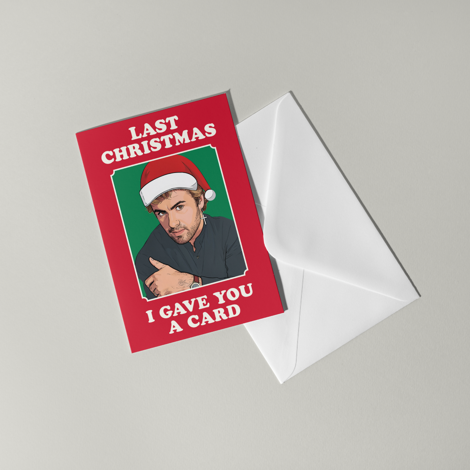 Funny George Michael Christmas Card