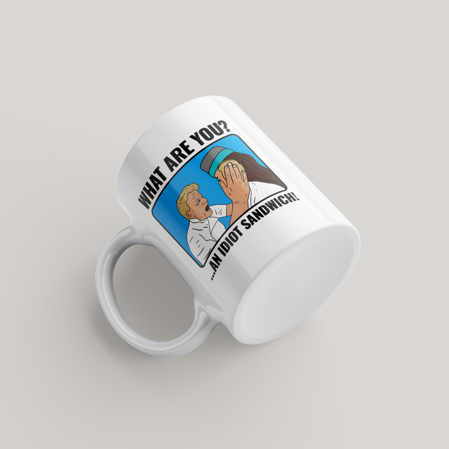 Funny Gordon Ramsay Idiot Sandwich Mug