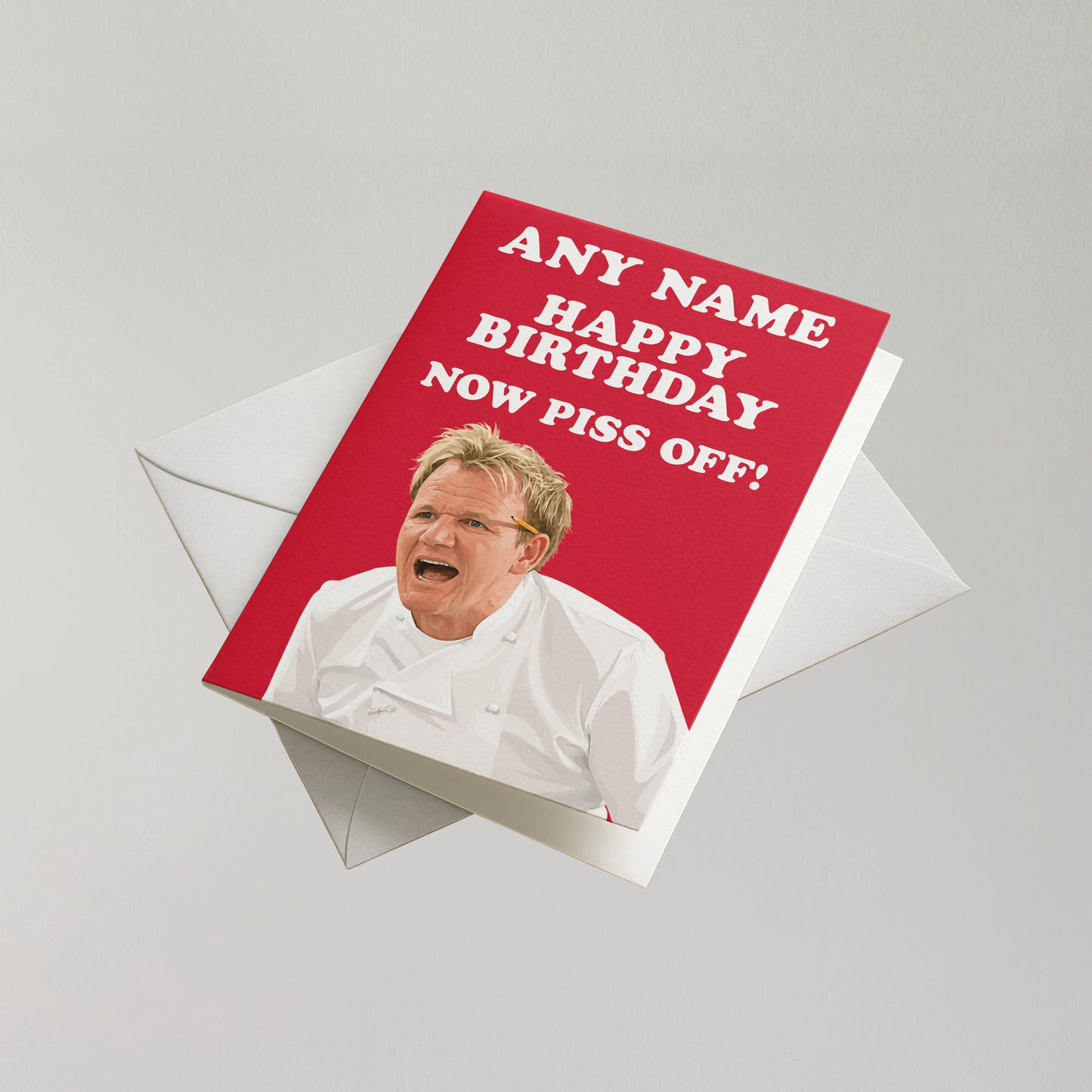 Funny Gordon Ramsay Personalised Birthday Card