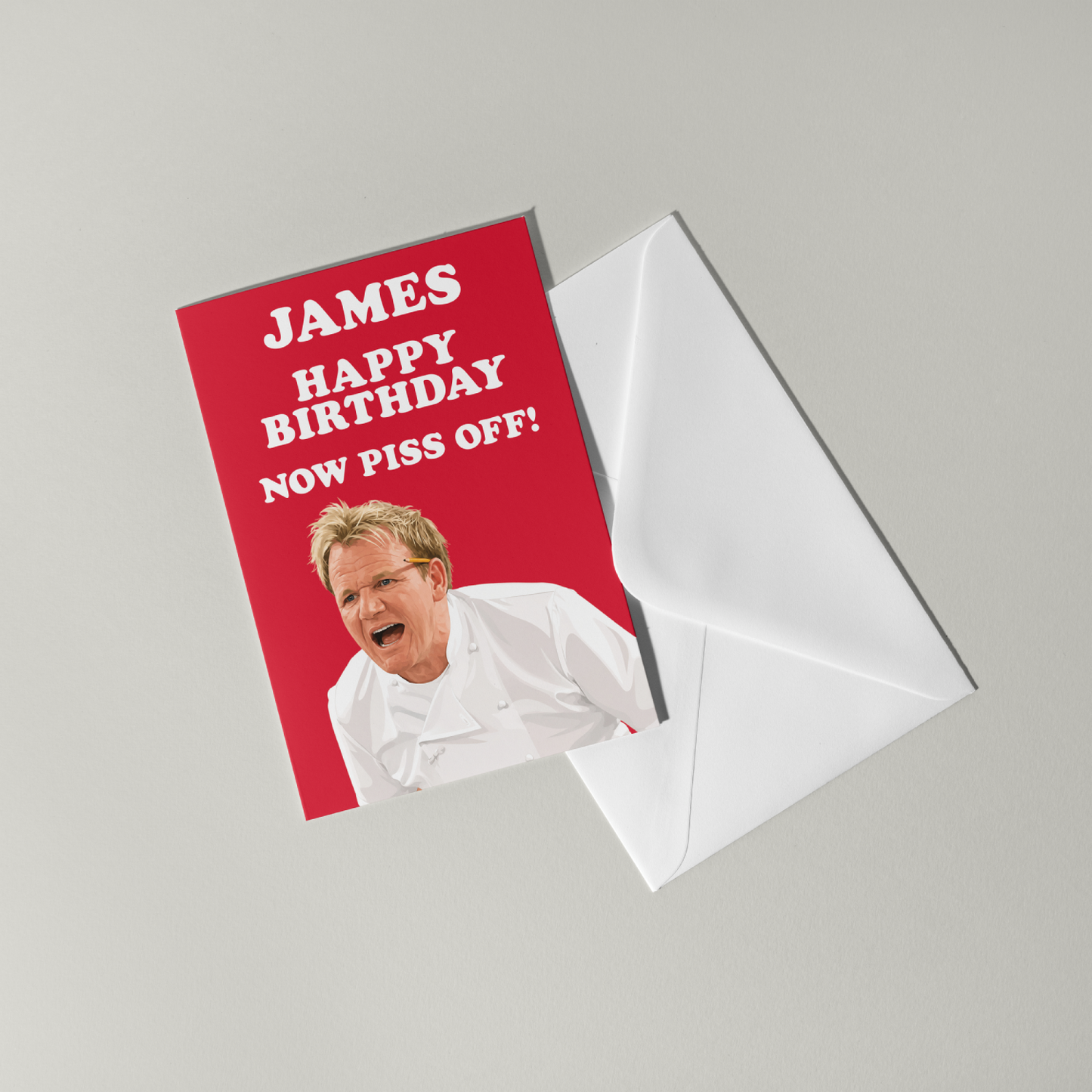 Funny Gordon Ramsay Personalised Birthday Card
