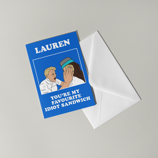 Funny Gordon Ramsay Personalised Birthday Card