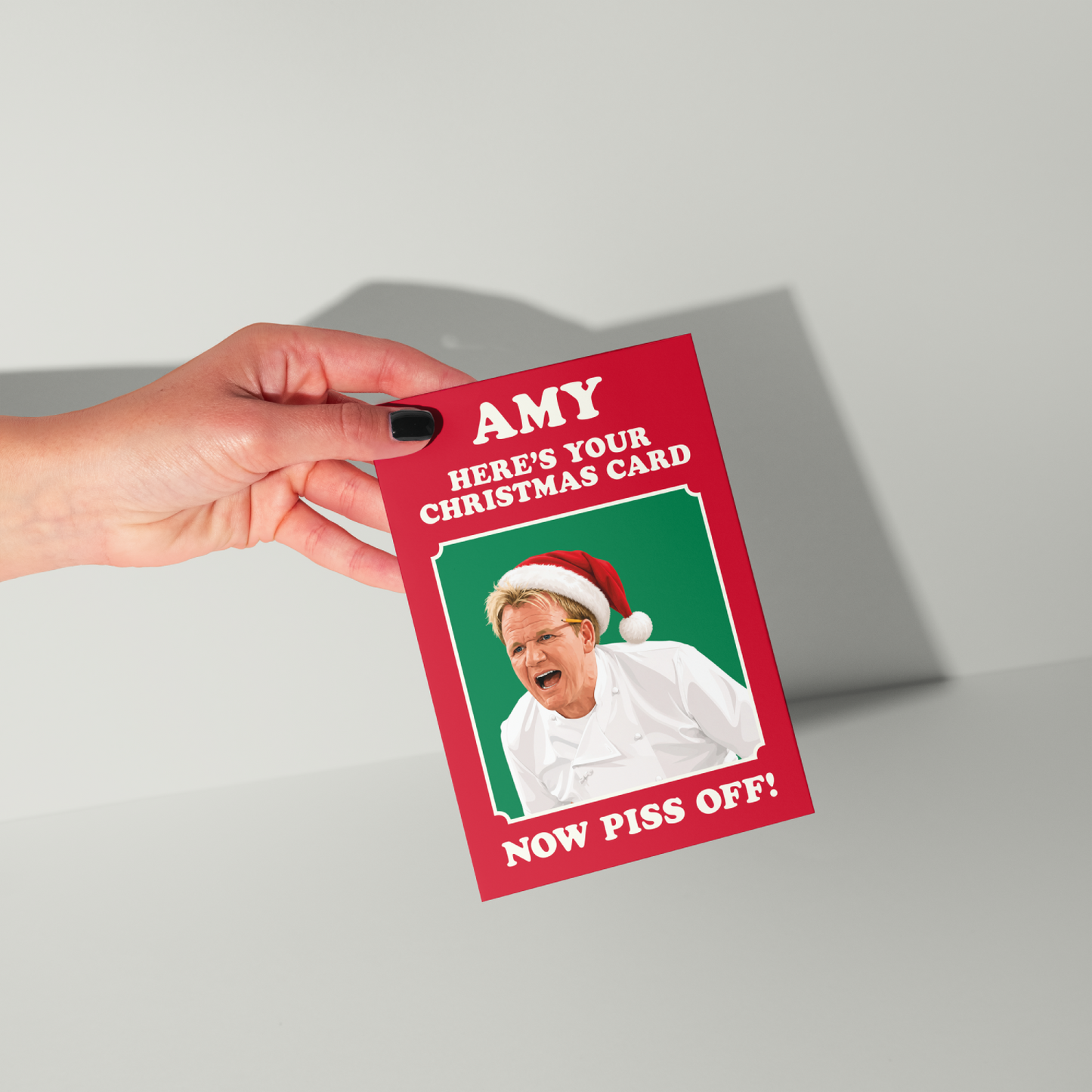 Funny Gordon Ramsay Personalised Christmas Card
