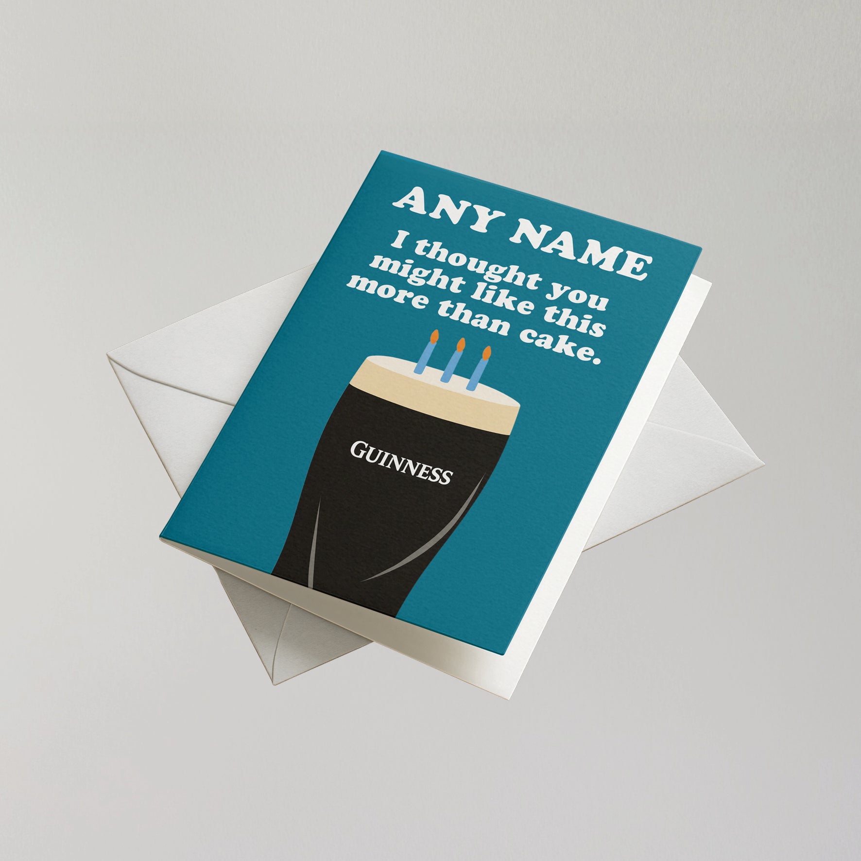 Funny Guinness Personalised Birthday Card