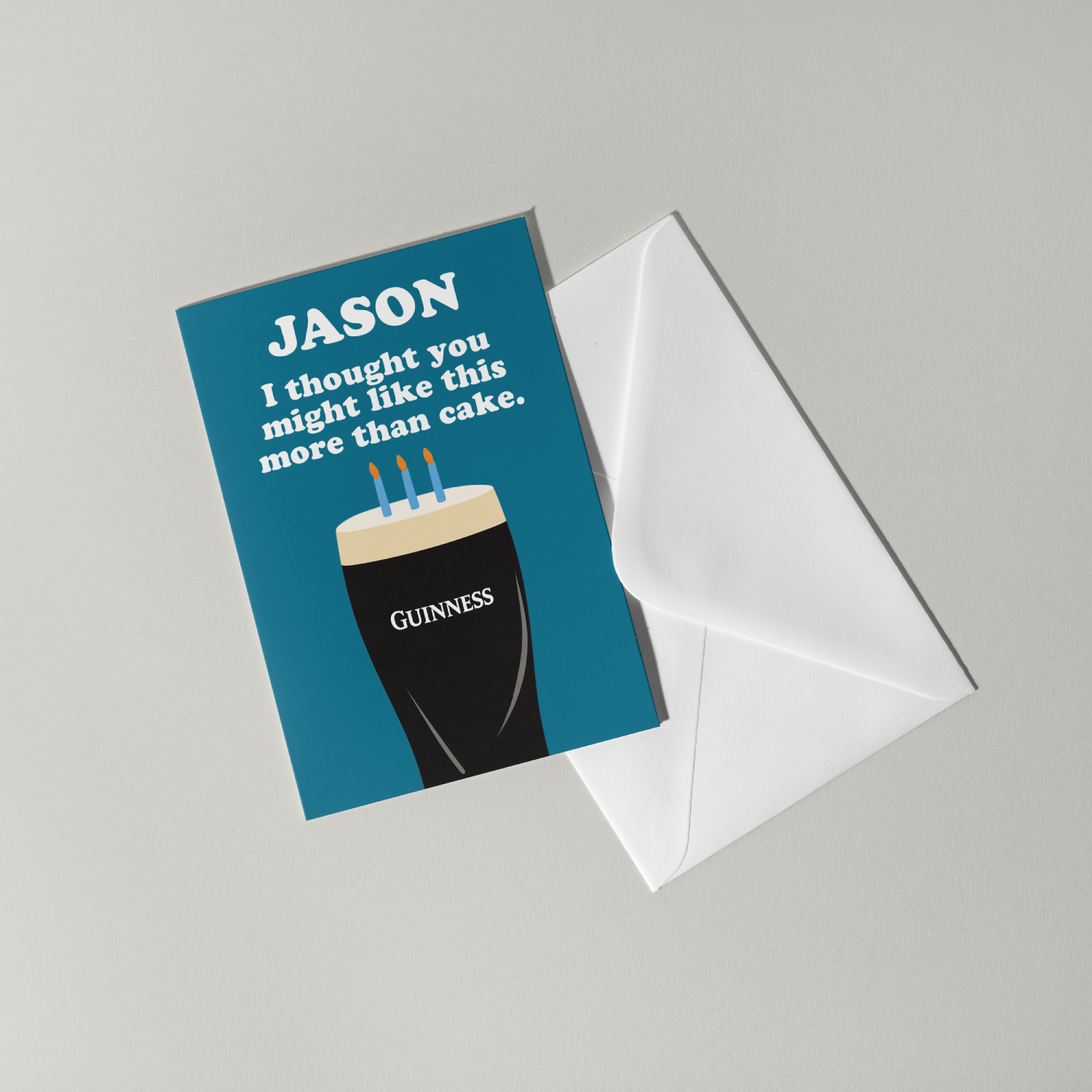 Funny Guinness Personalised Birthday Card