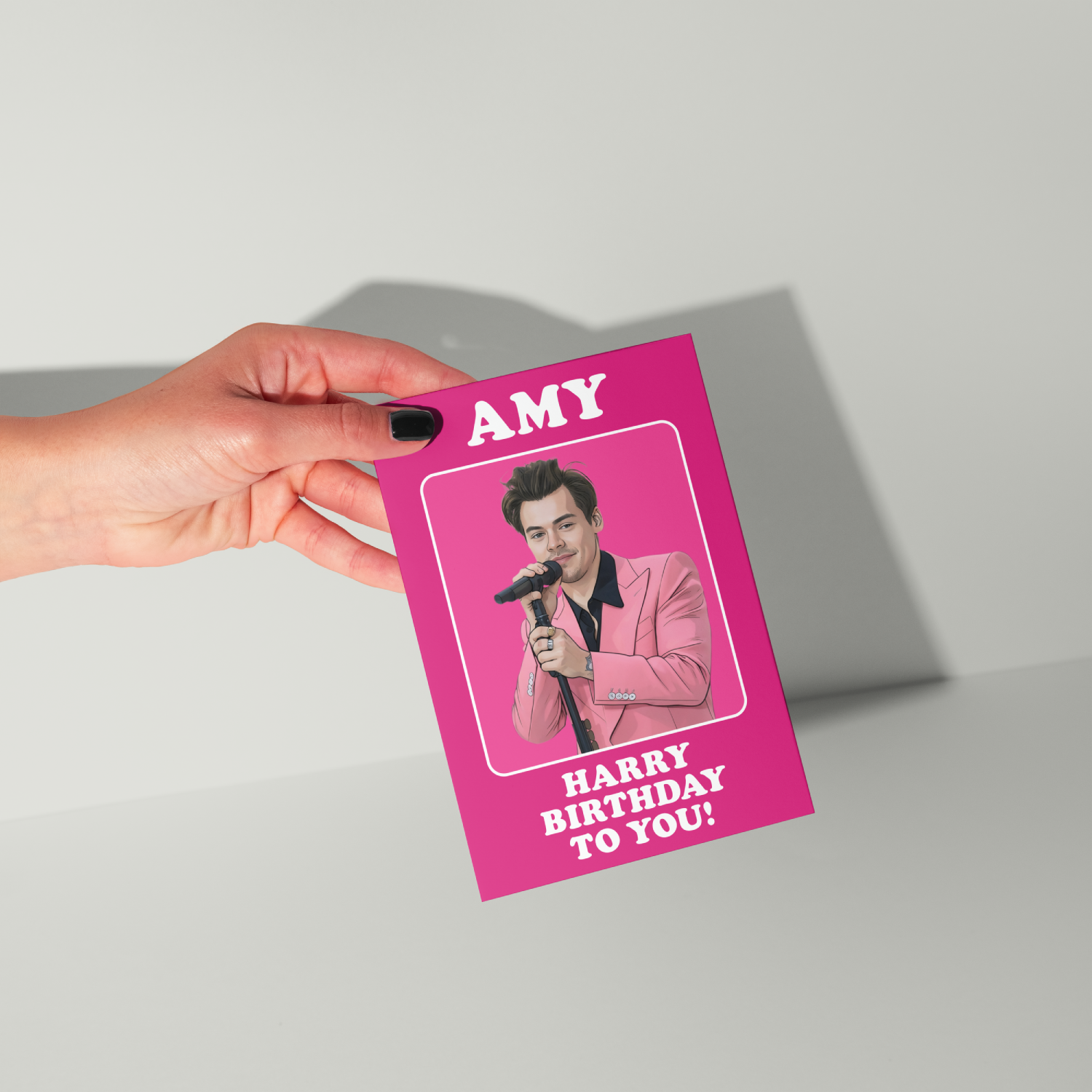 Funny Harry Styles Personalised Birthday Card