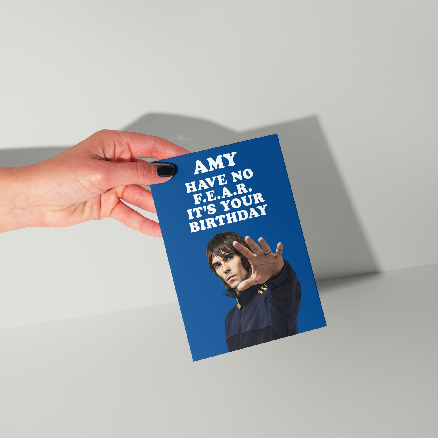 Ian Brown Personalised Birthday Card