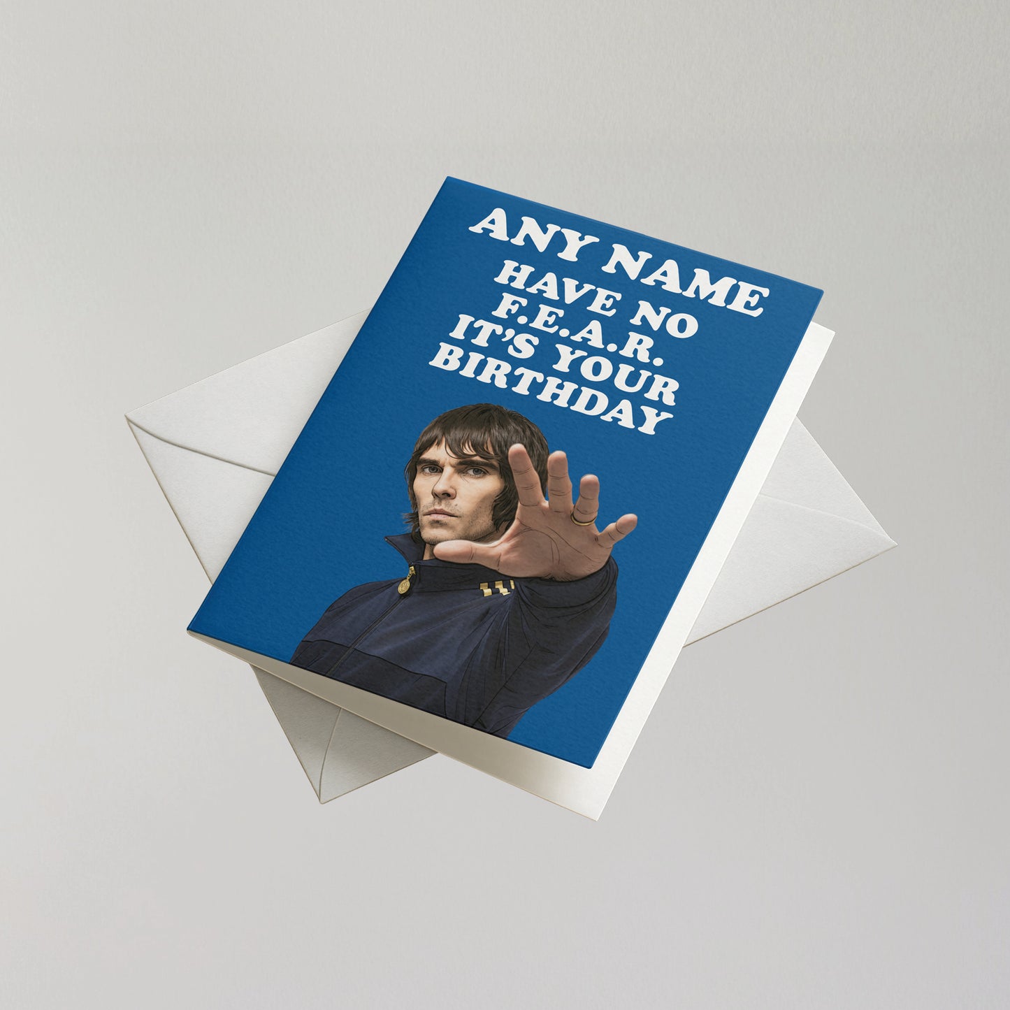 Ian Brown Personalised Birthday Card