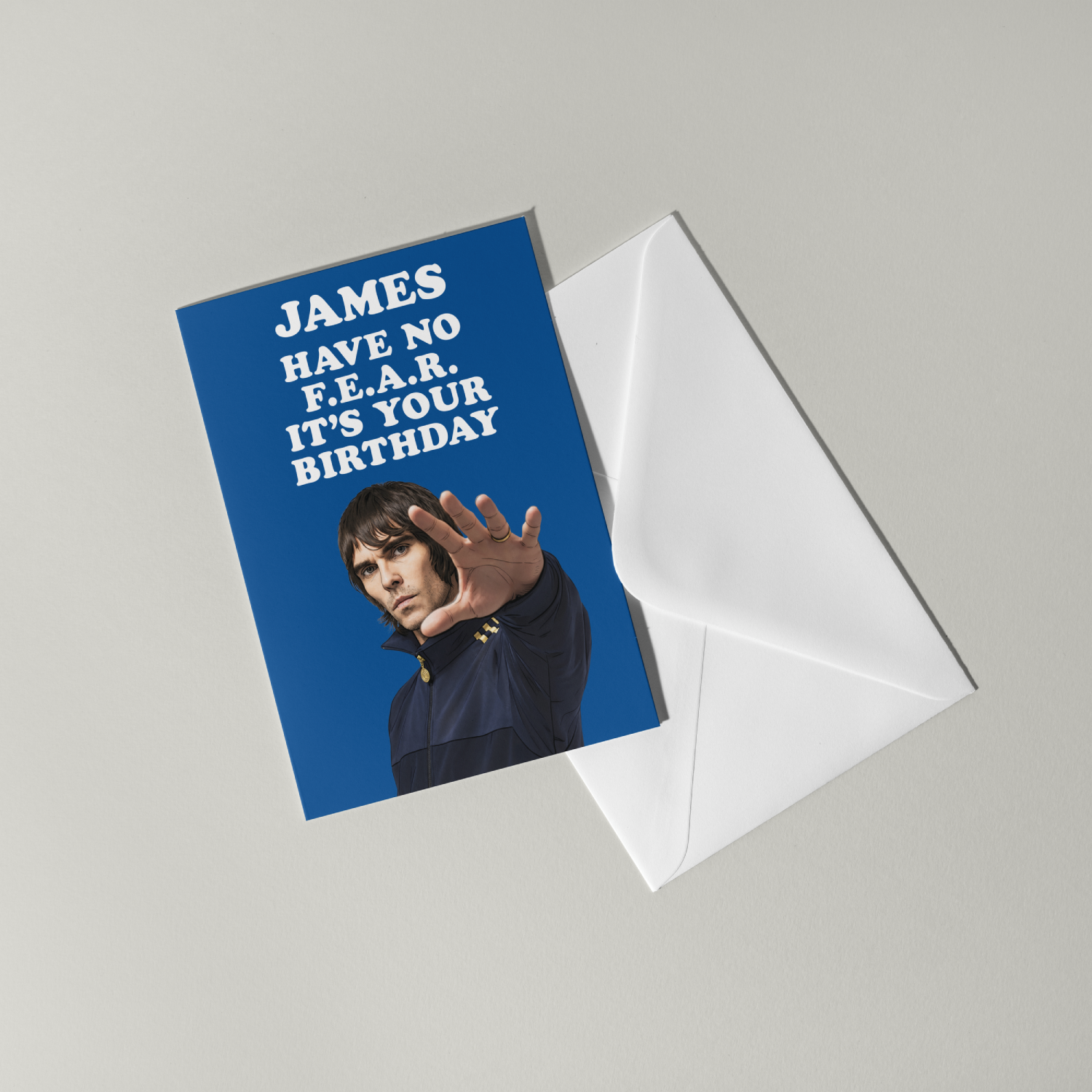 Ian Brown Personalised Birthday Card