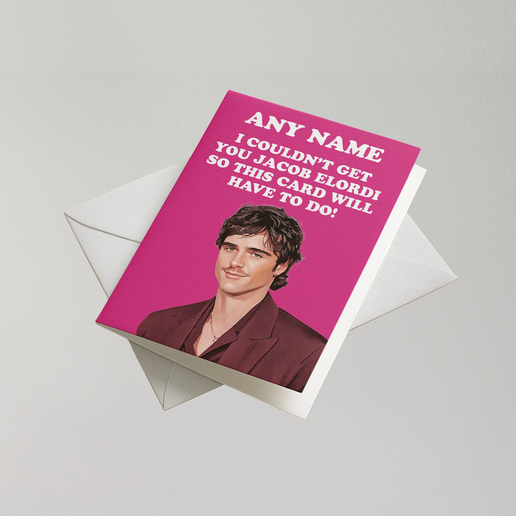 Funny Jacob Elordi Personalised Birthday Card