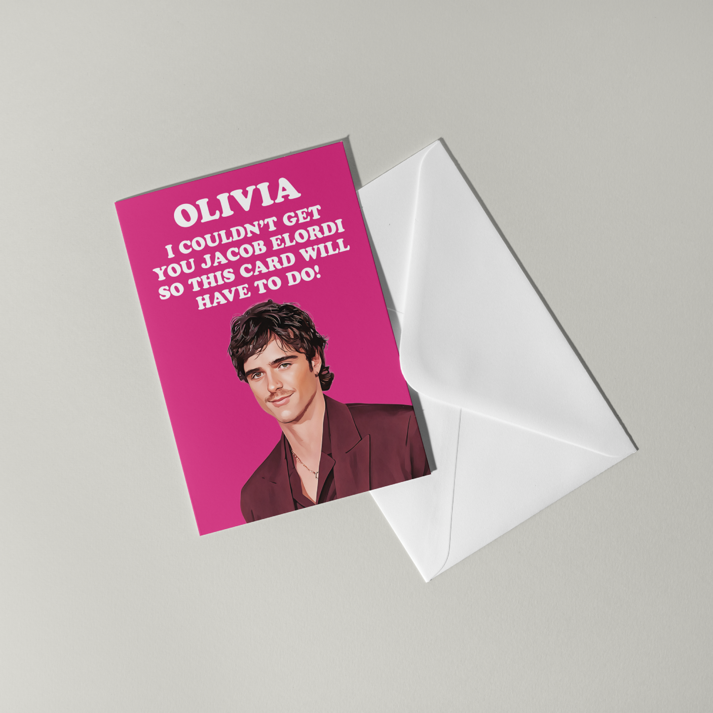 Funny Jacob Elordi Personalised Birthday Card