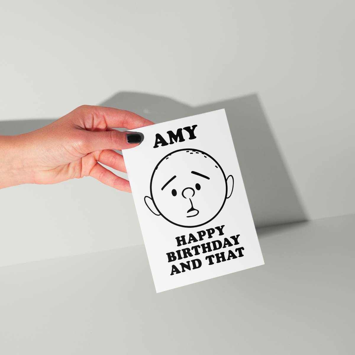 Funny Karl Pilkington Personalised Birthday Card