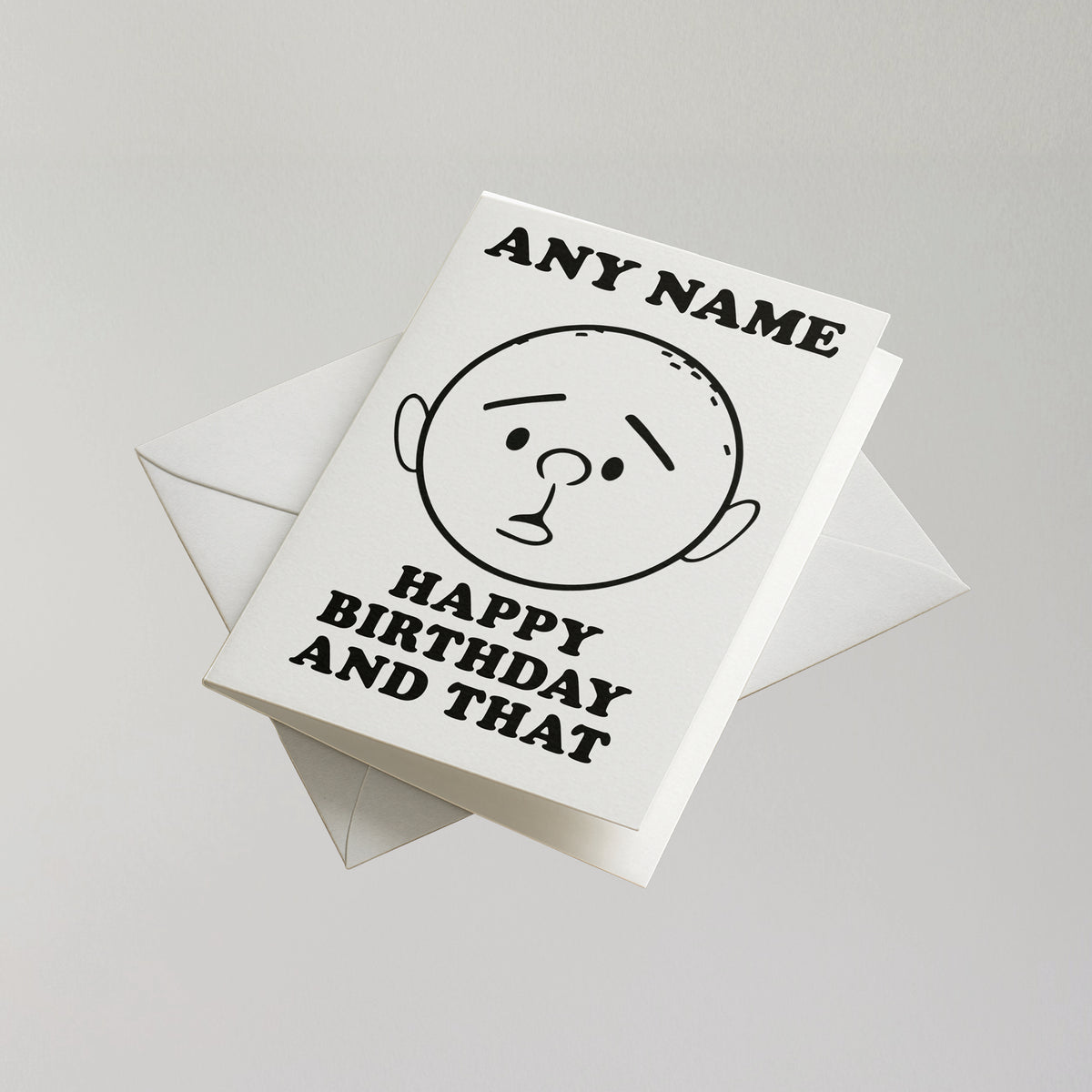 Funny Karl Pilkington Personalised Birthday Card