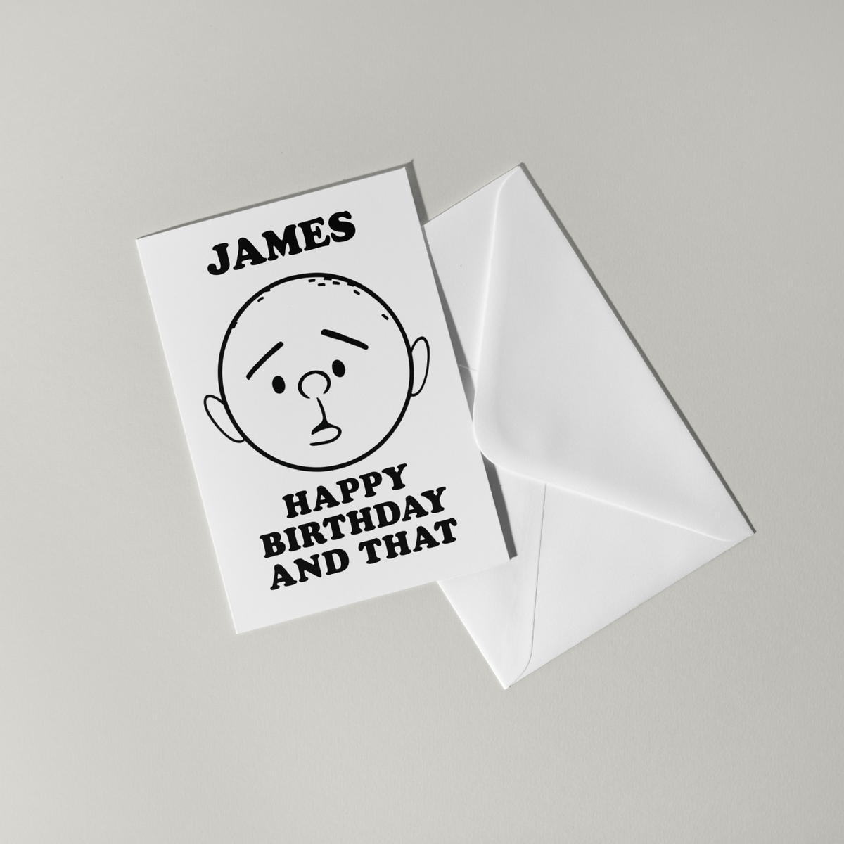 Funny Karl Pilkington Personalised Birthday Card