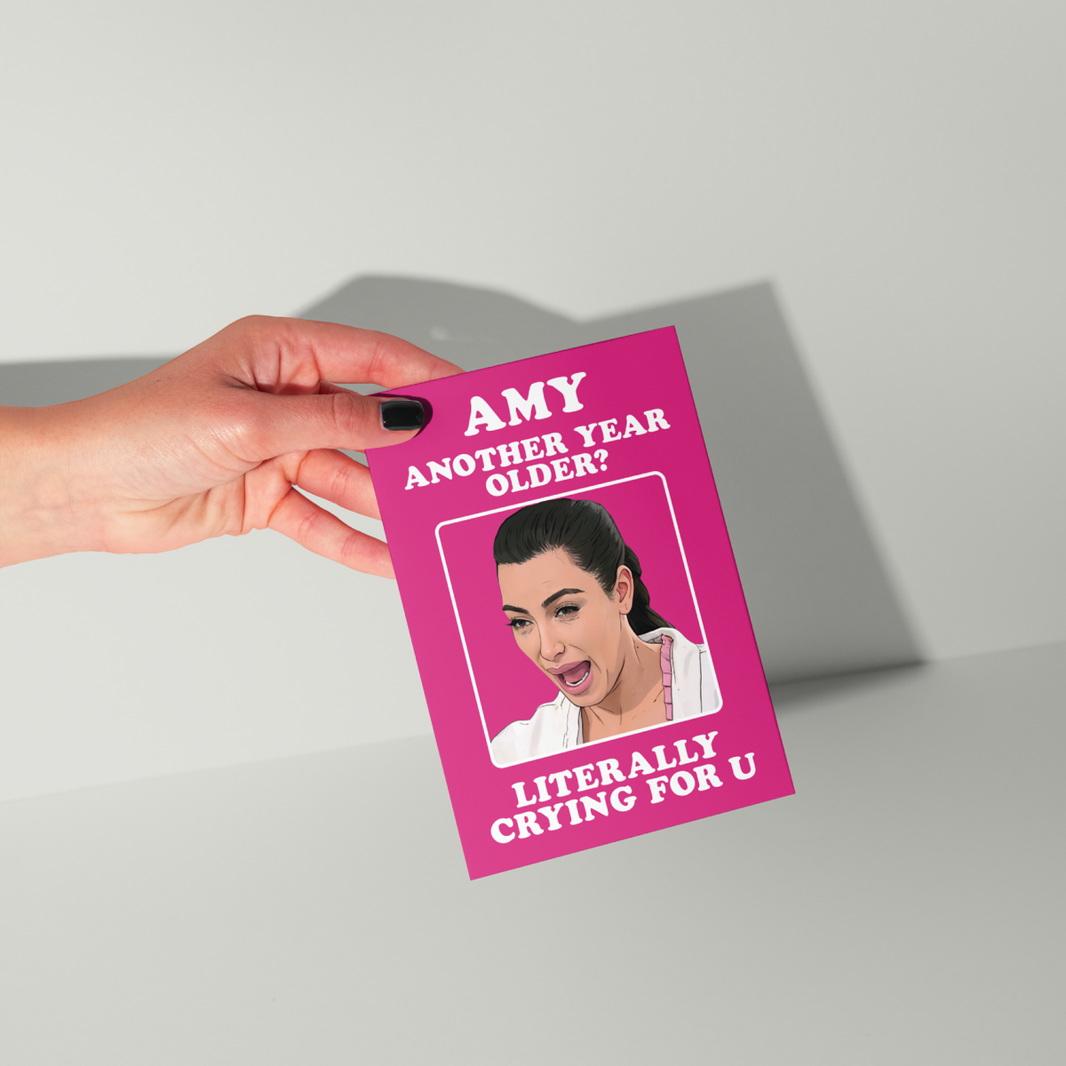 Funny Kim Kardashian Personalised Birthday Card
