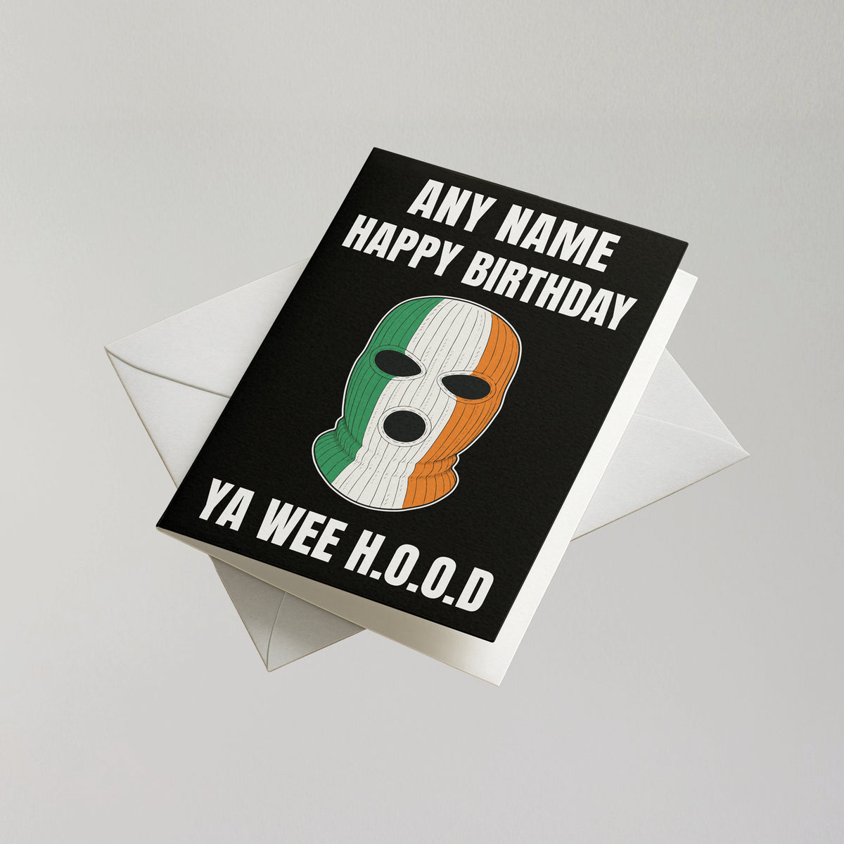 Funny Kneecap Personalised Birthday Card
