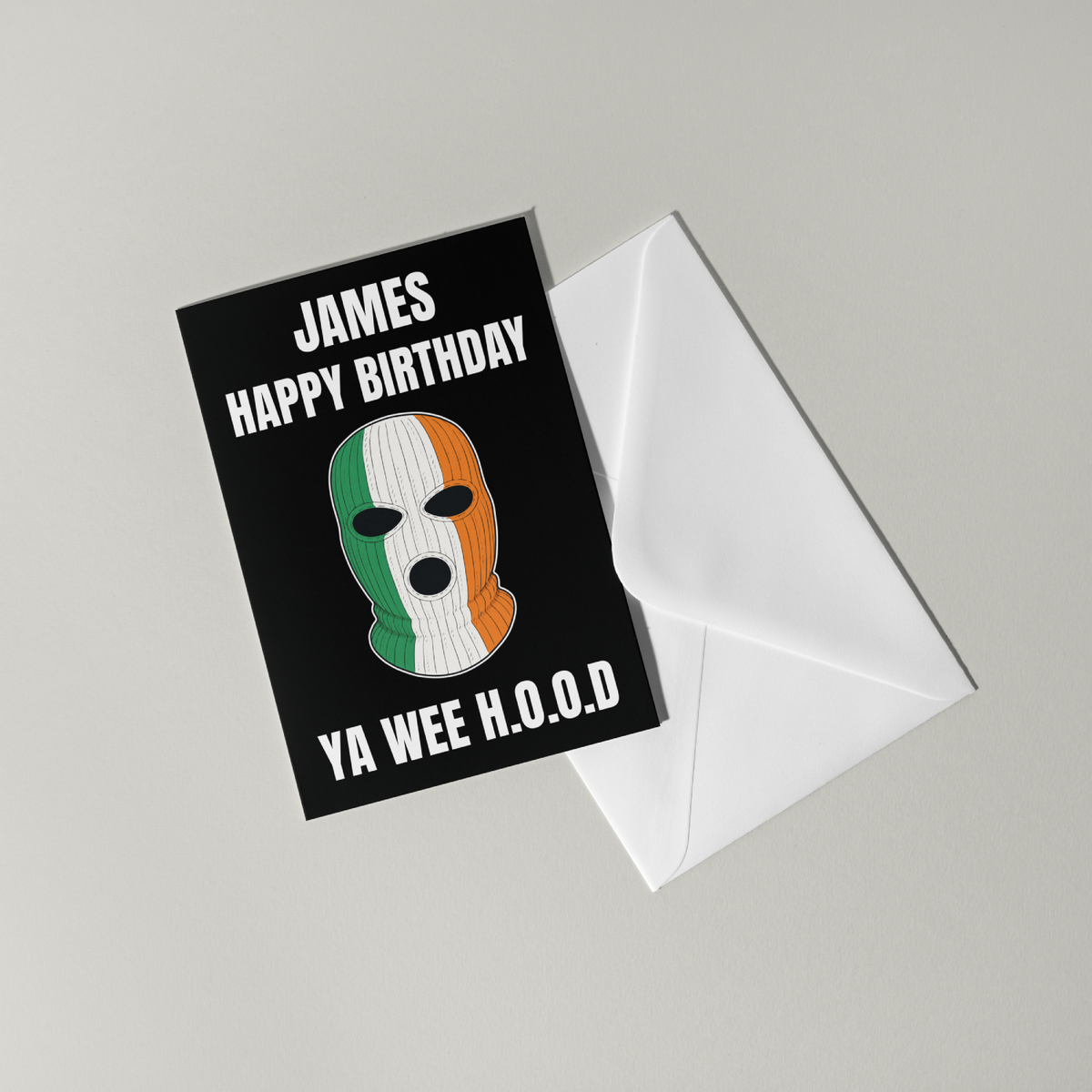 Funny Kneecap Personalised Birthday Card