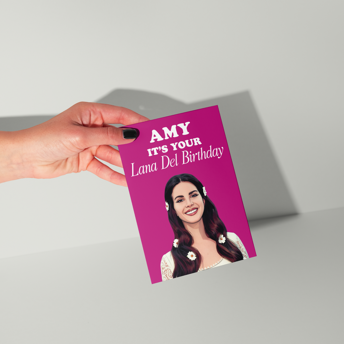 Funny Lana Del Rey Personalised Birthday Card