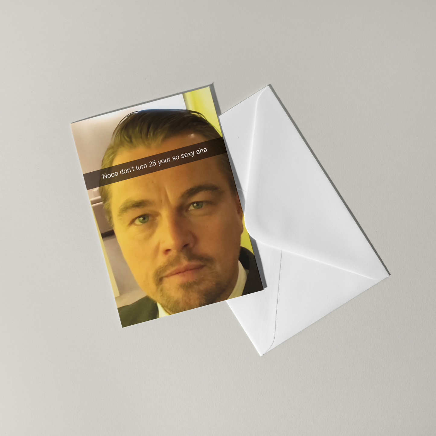 Funny Leonardo DiCaprio Birthday Card