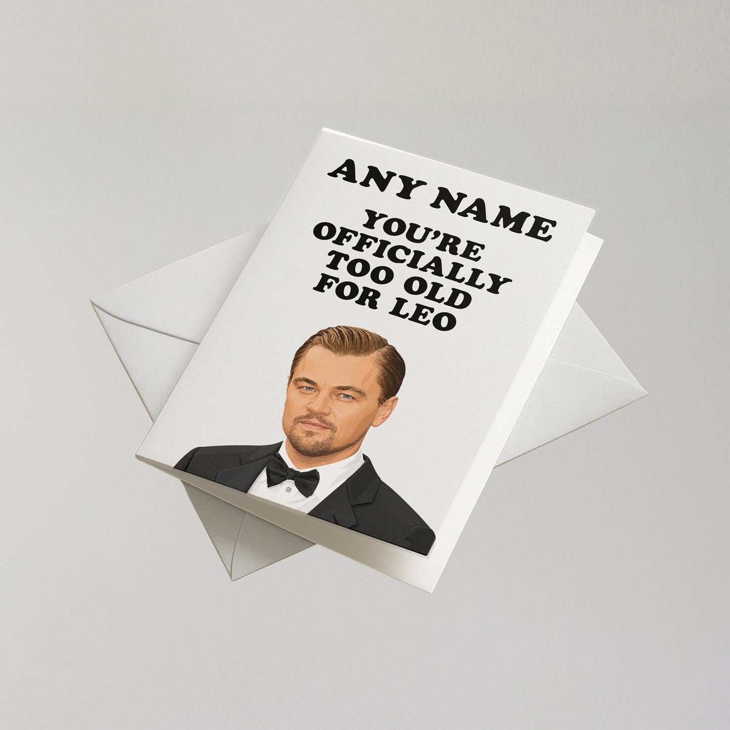 Funny Leonardo DiCaprio Personalised Birthday Card